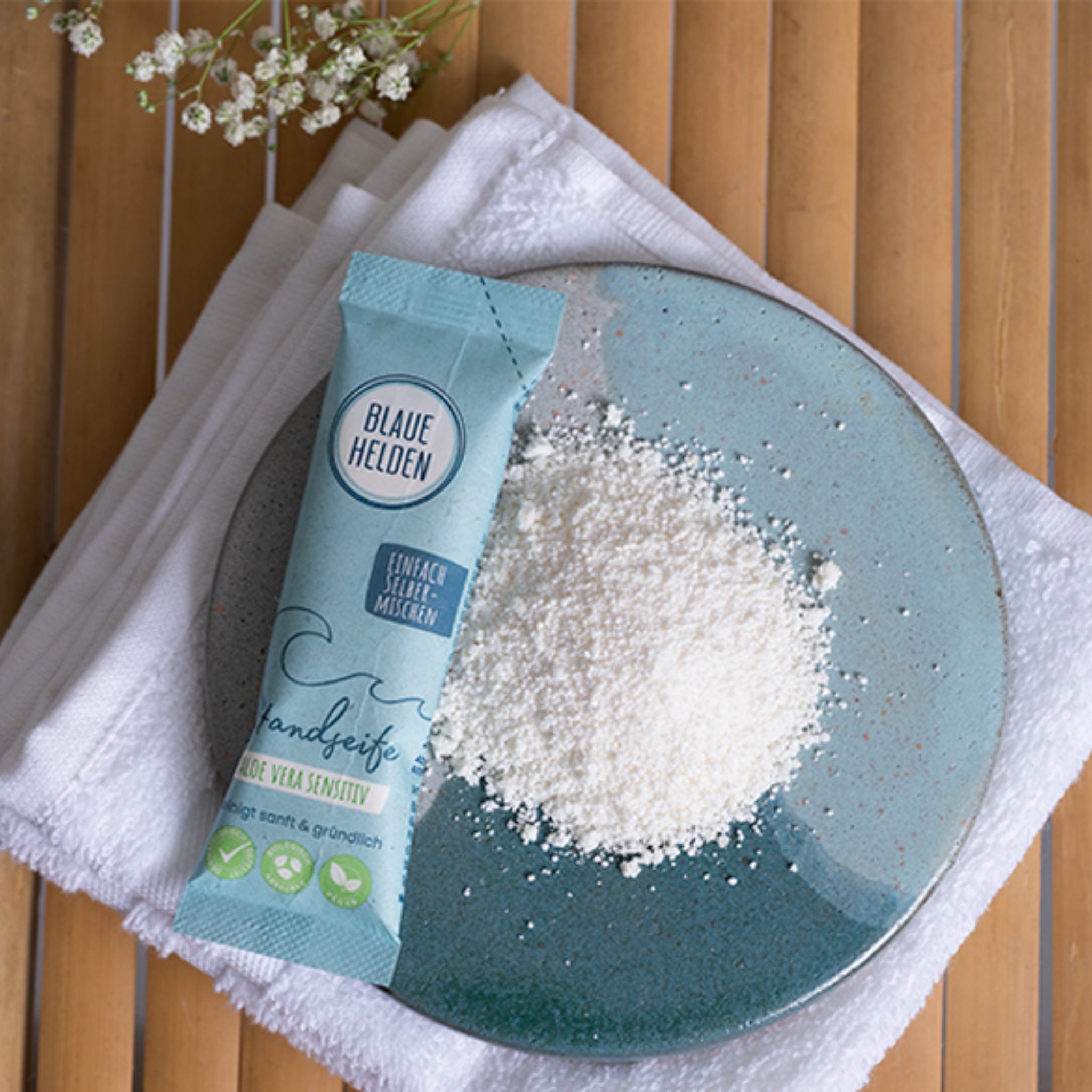 Blaue Helden Handseife Nachfüllpulver "Aloe Vera" 20 g
