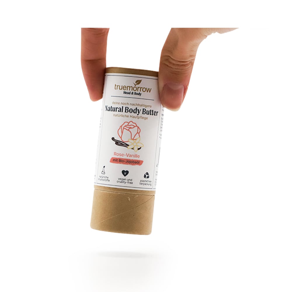 truemorrow Natural Body Butter "Rose-Vanille" 45 g