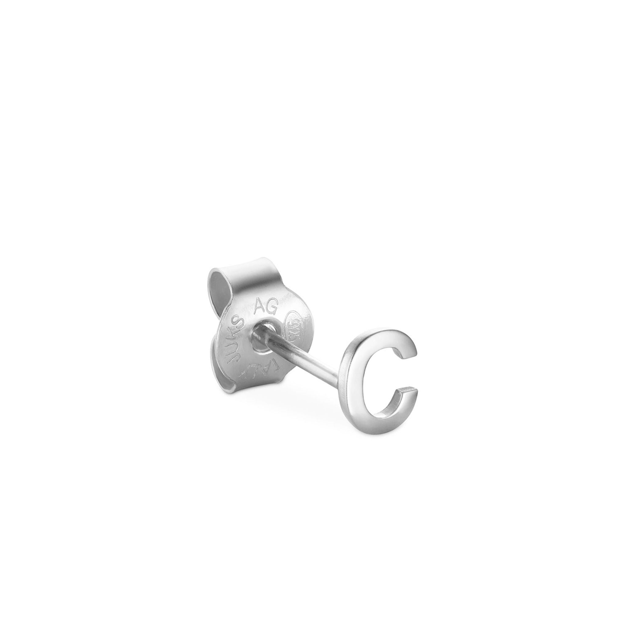 Jukserei Ohrstecker "LETTER" Silber C