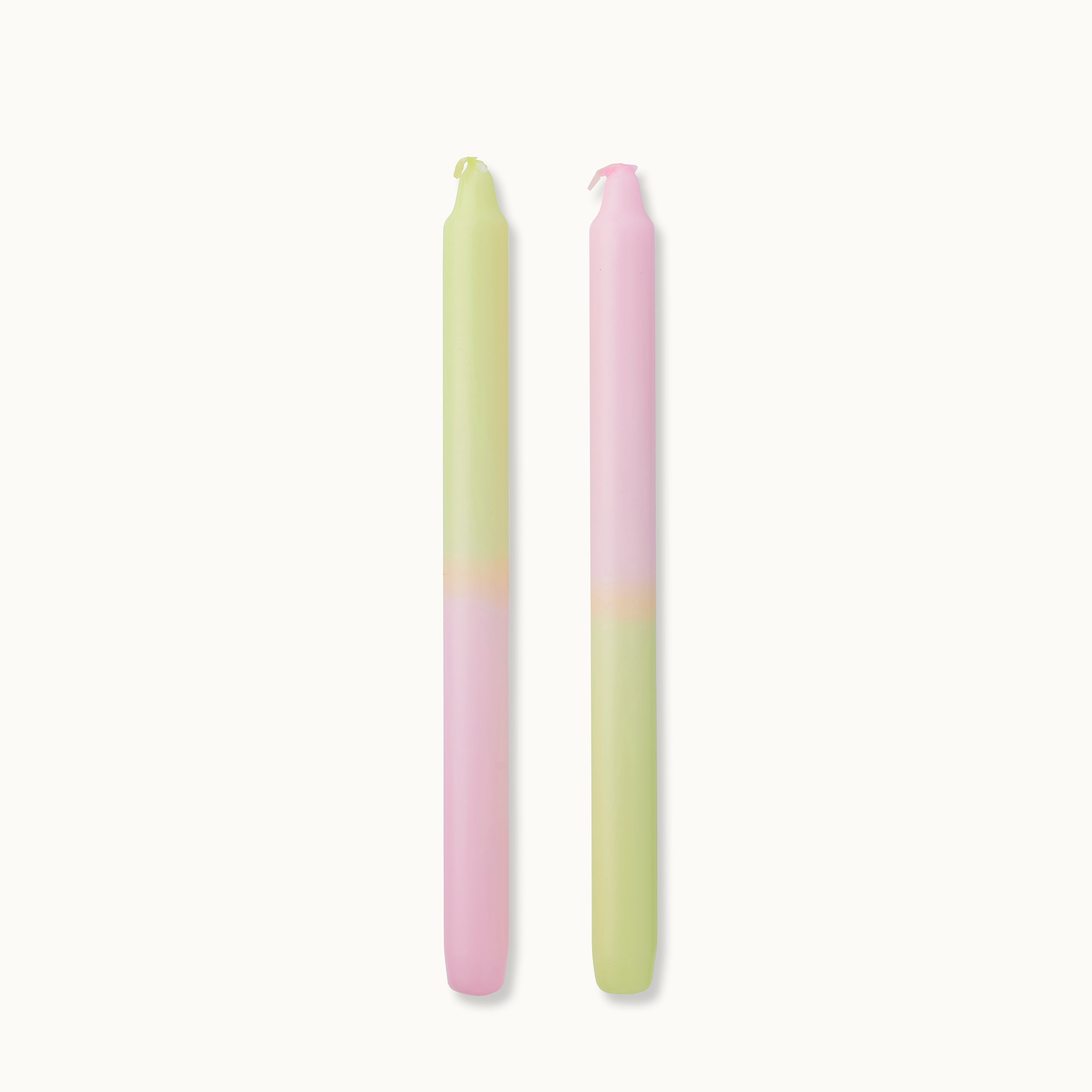 by Vivi Dip Dye Kerze "Ice in the Sunshine" Neonyellow Neonpink