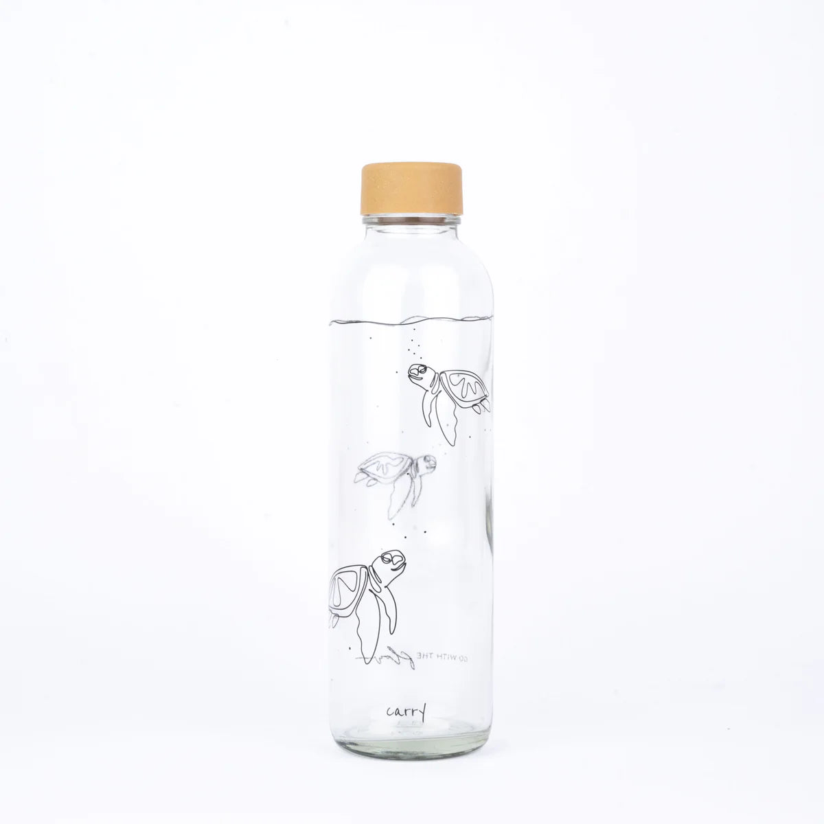 CARRY Trinkflasche aus Glas 0,7 l Go with the Flow 700 ml