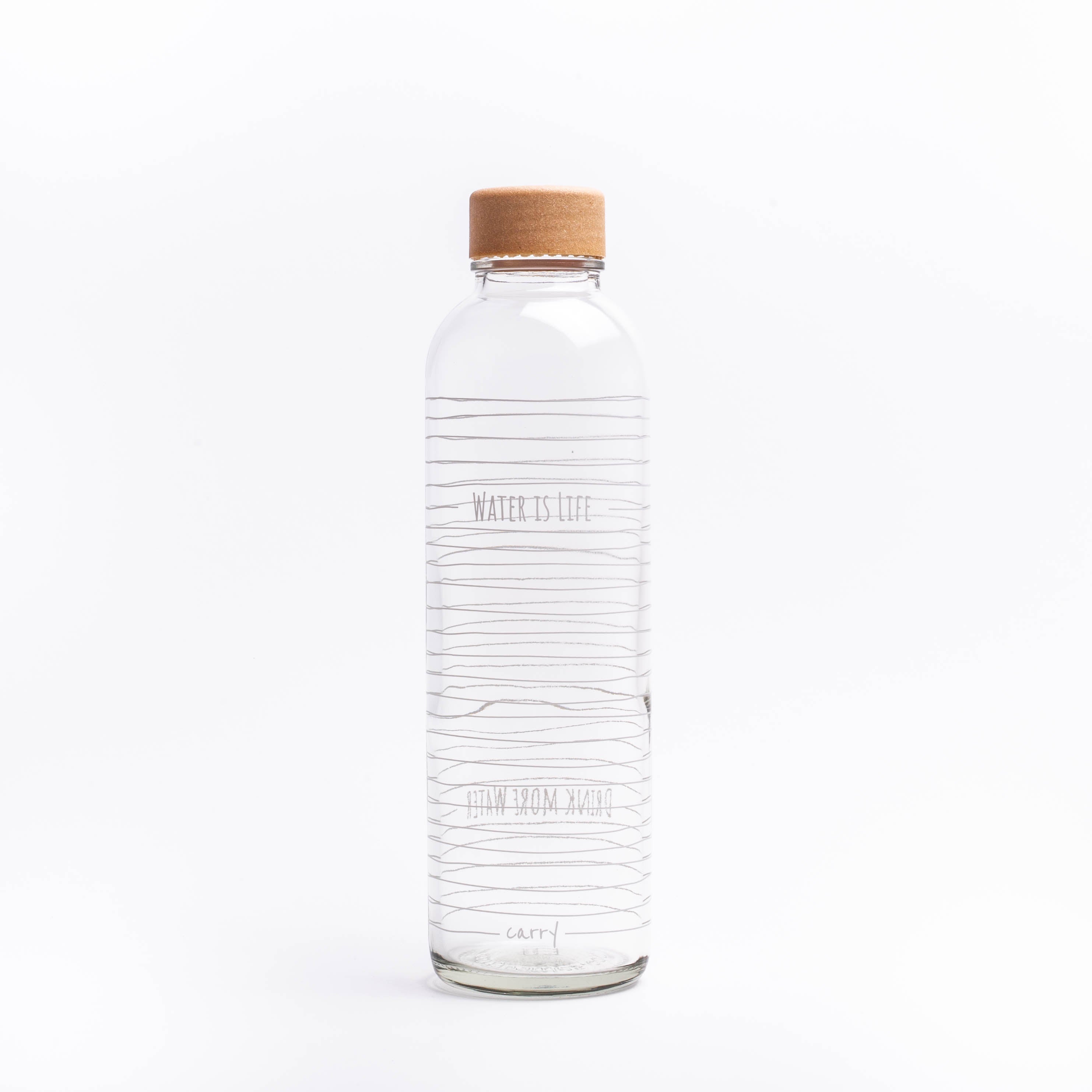 CARRY Trinkflasche aus Glas 0,7 l