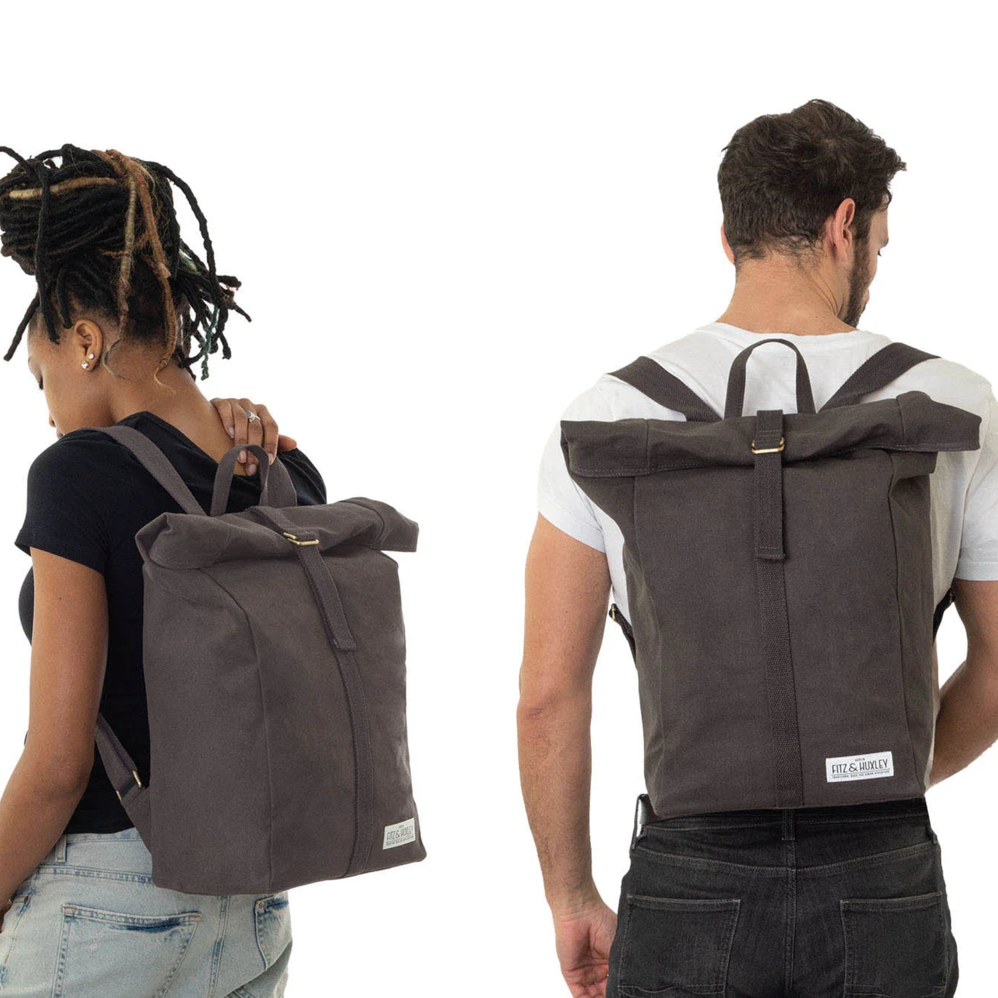 Fitz & Huxley Rucksack "CONVEYOR" Big Grey VEGAN