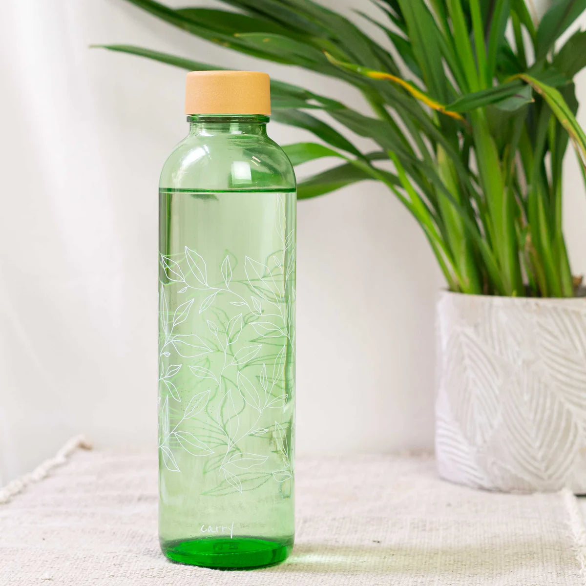 CARRY Trinkflasche aus Glas 0,7 l