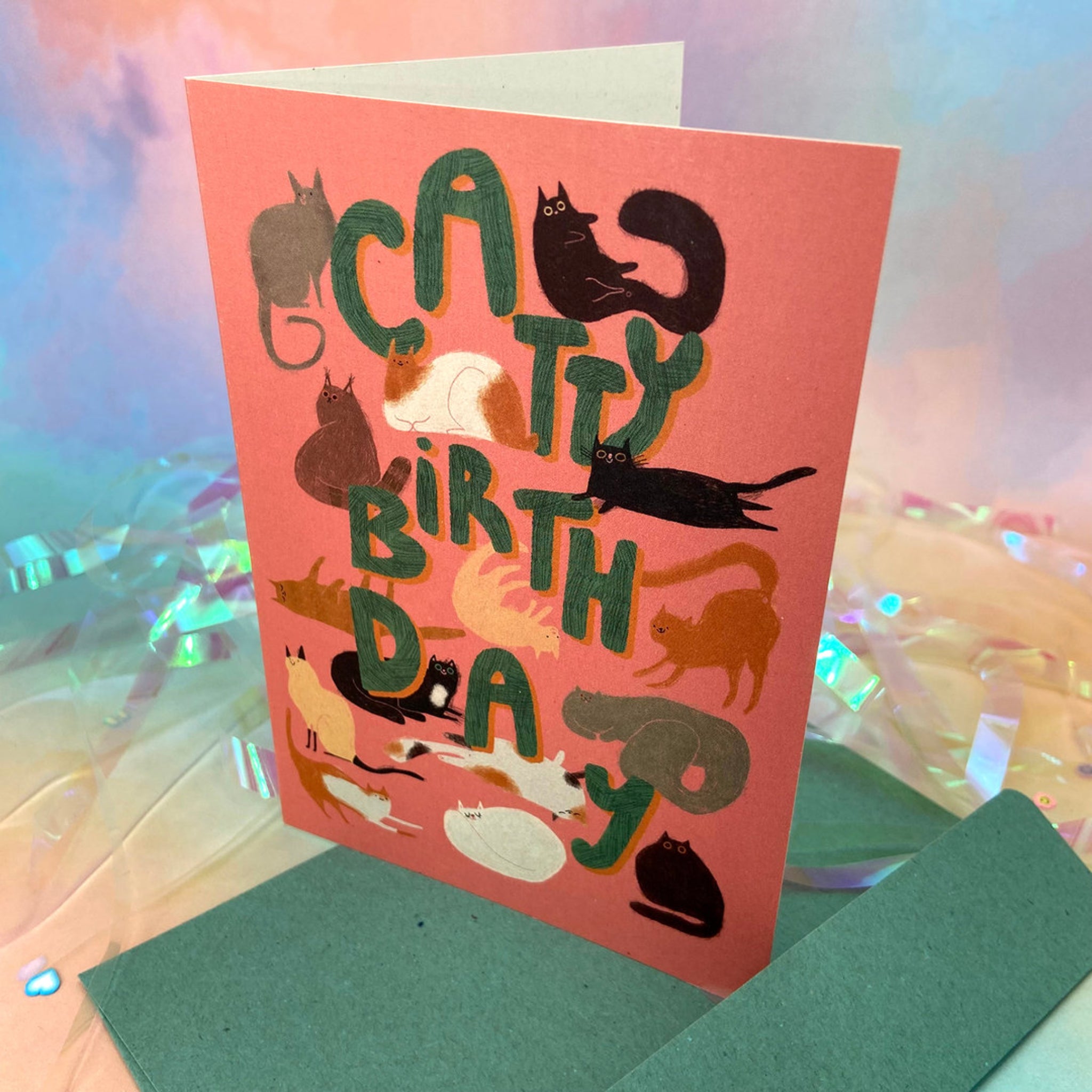 Slingashop Klappkarte - A6 Catty Birthday