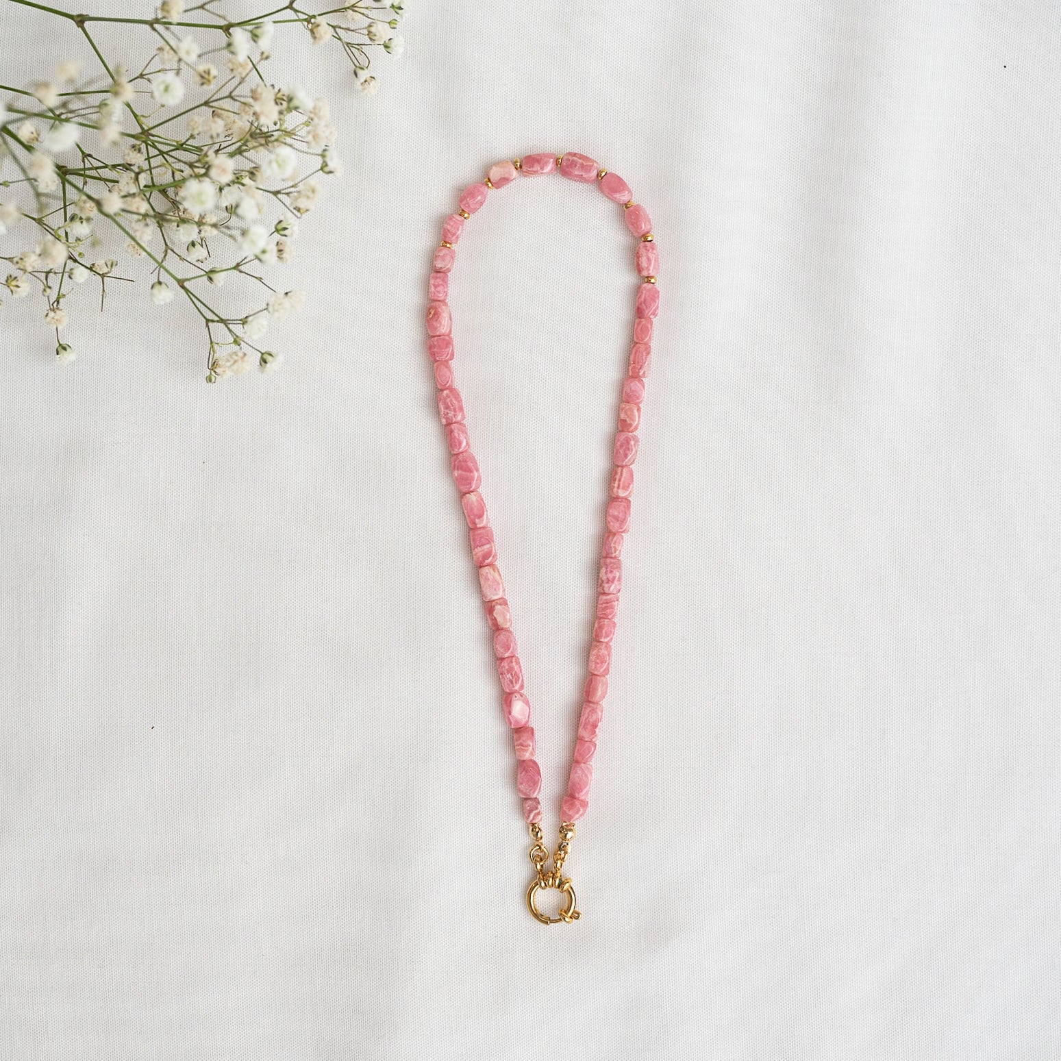 Kettenliebe Perlenkette "Coral" 39.5 cm Rosa