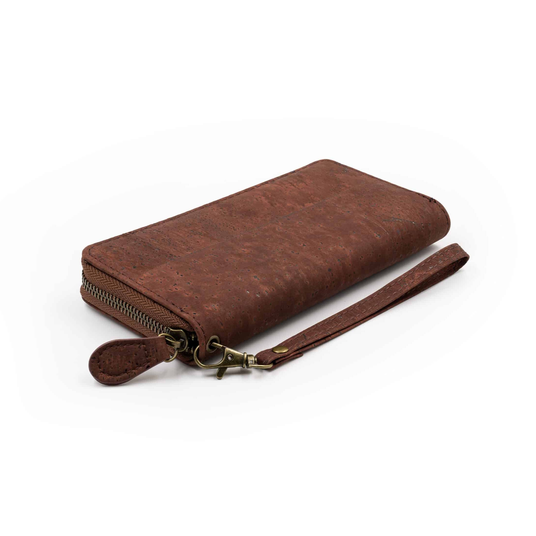 BELEAF Große Damen Geldbörse "BIG CORK" Cork Brown