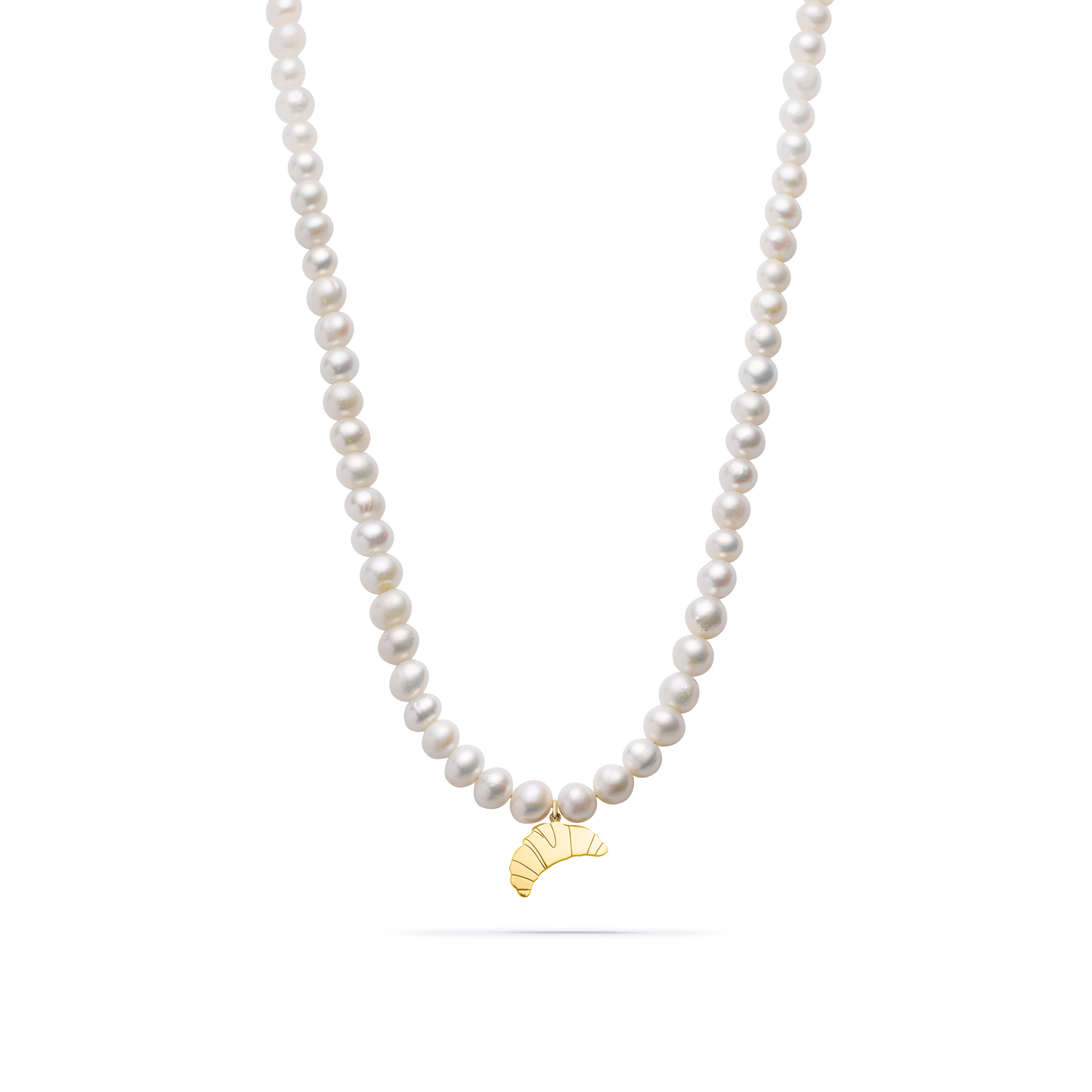 Jukserei Halskette "CROISSANT PEARL" Gold
