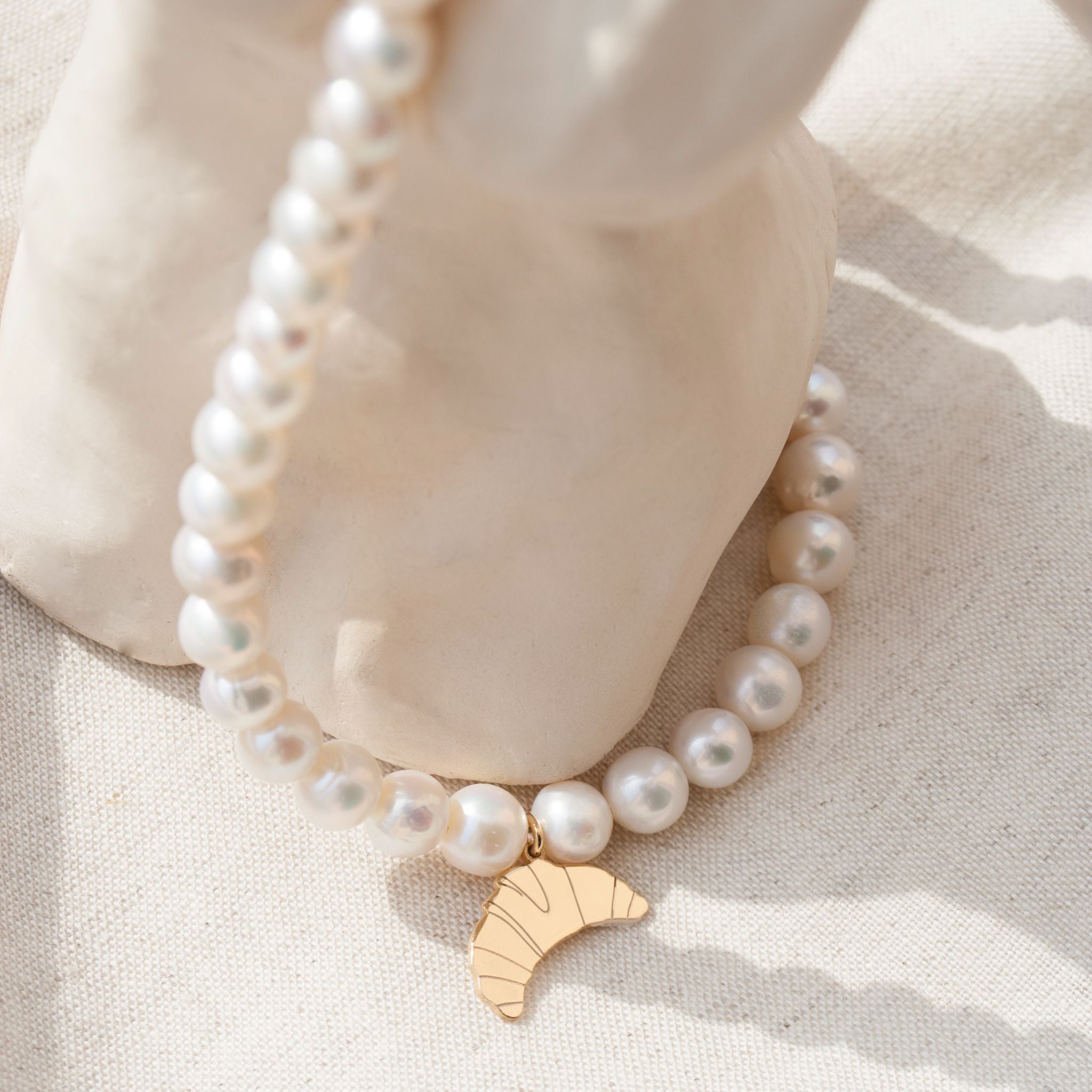 Jukserei Halskette "CROISSANT PEARL"