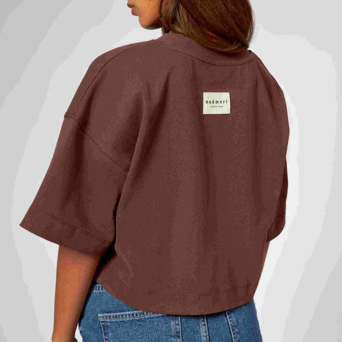 noemvri fashion label Damen Cropped T-Shirt "Susa"