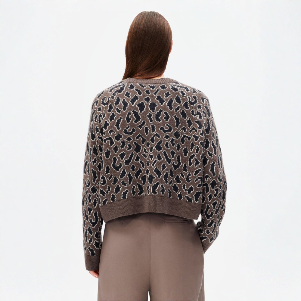ARMEDANGELS Strick Pullover "DILIRIAA LEOPAA"