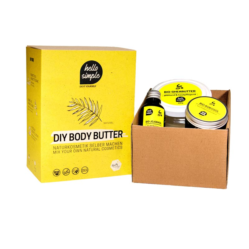 hello simple DIY Set Body Butter 180 ml Natural