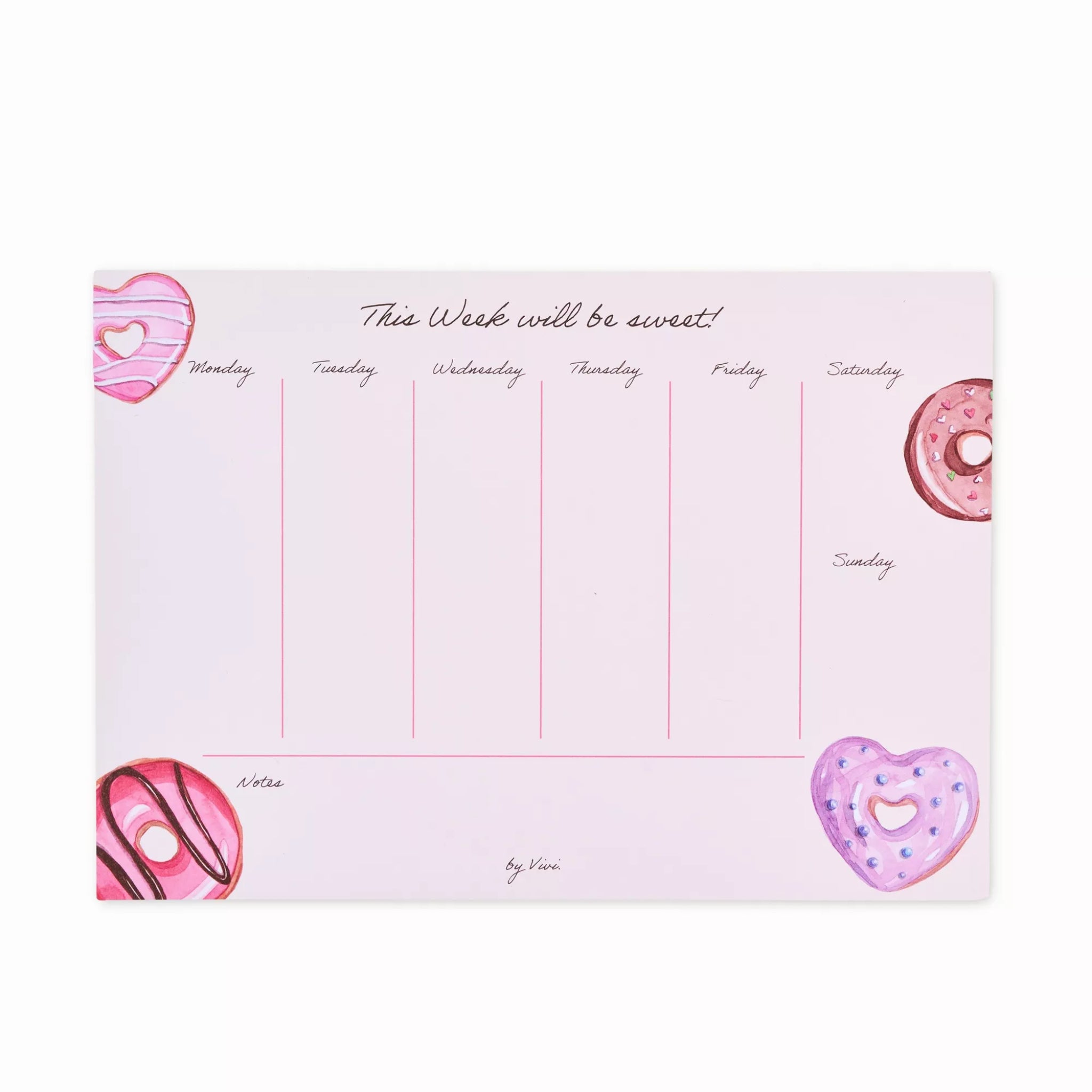 by Vivi Wochenplaner Din A4 Donuts