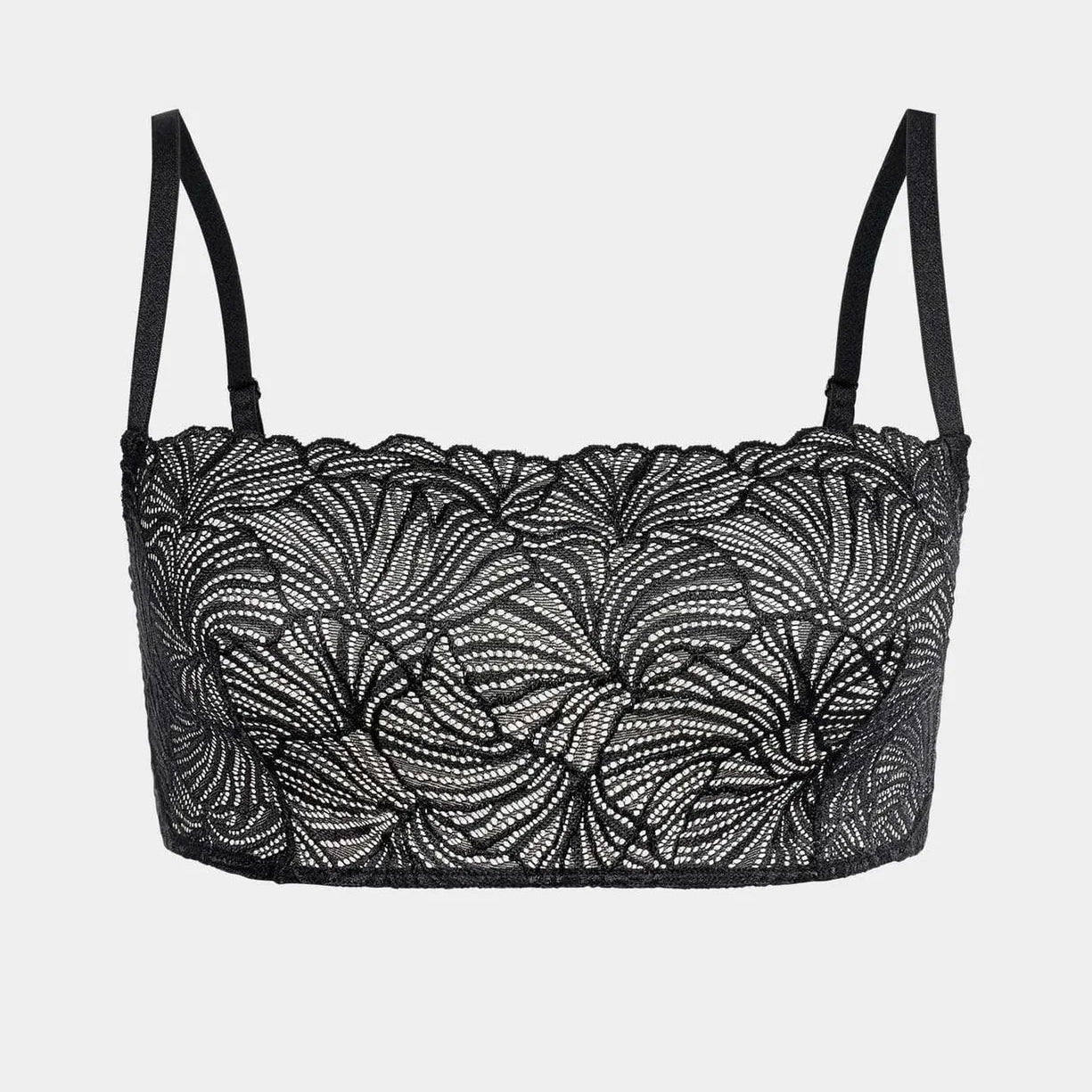 erlich textil Bralette "Fluid Lace" Schwarz