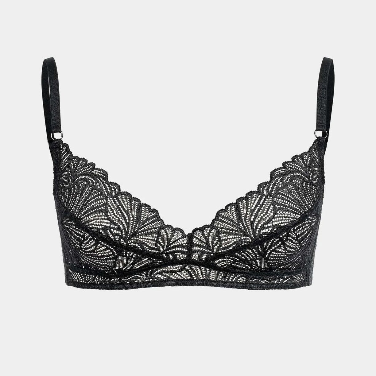 erlich textil Bügelloser BH "Fluid Lace" Schwarz