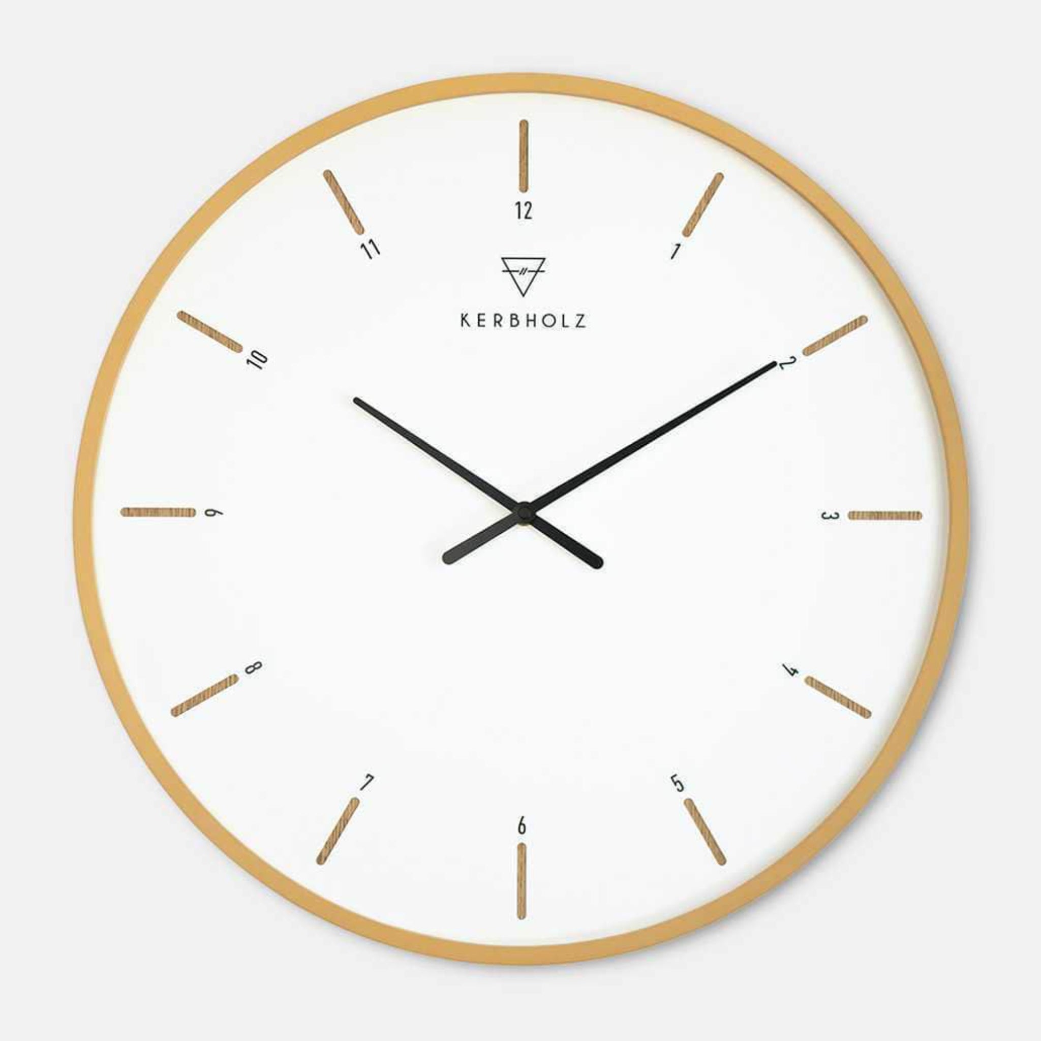KERBHOLZ Wanduhr "EASY CLOKK XL" Oak