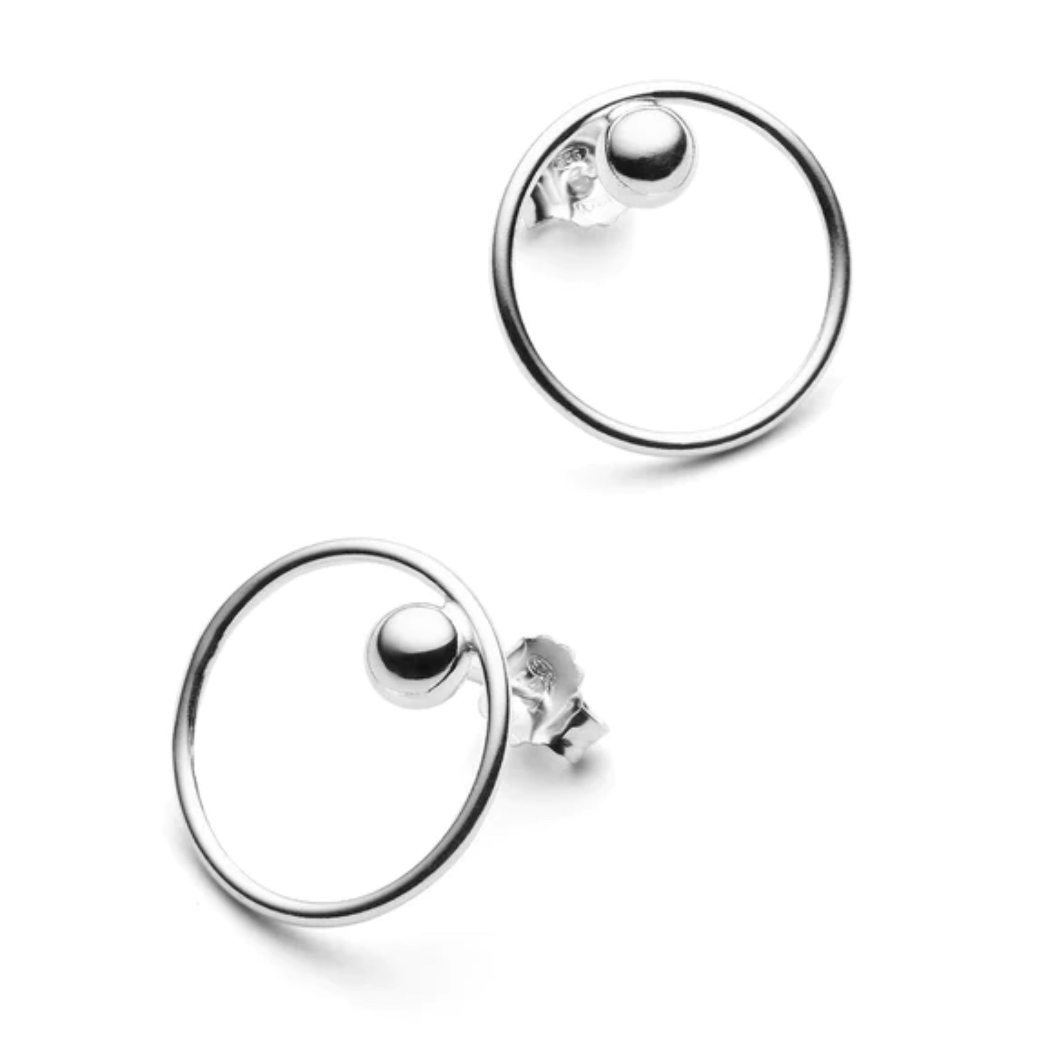 Jukserei Ohrstecker "Eclipse" Silber