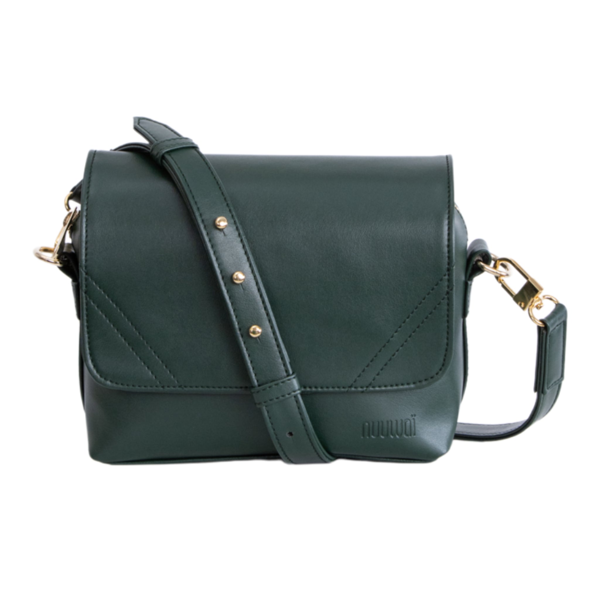 nuuwai Vegane Crossbody Tasche "ELLI" Emerald Green