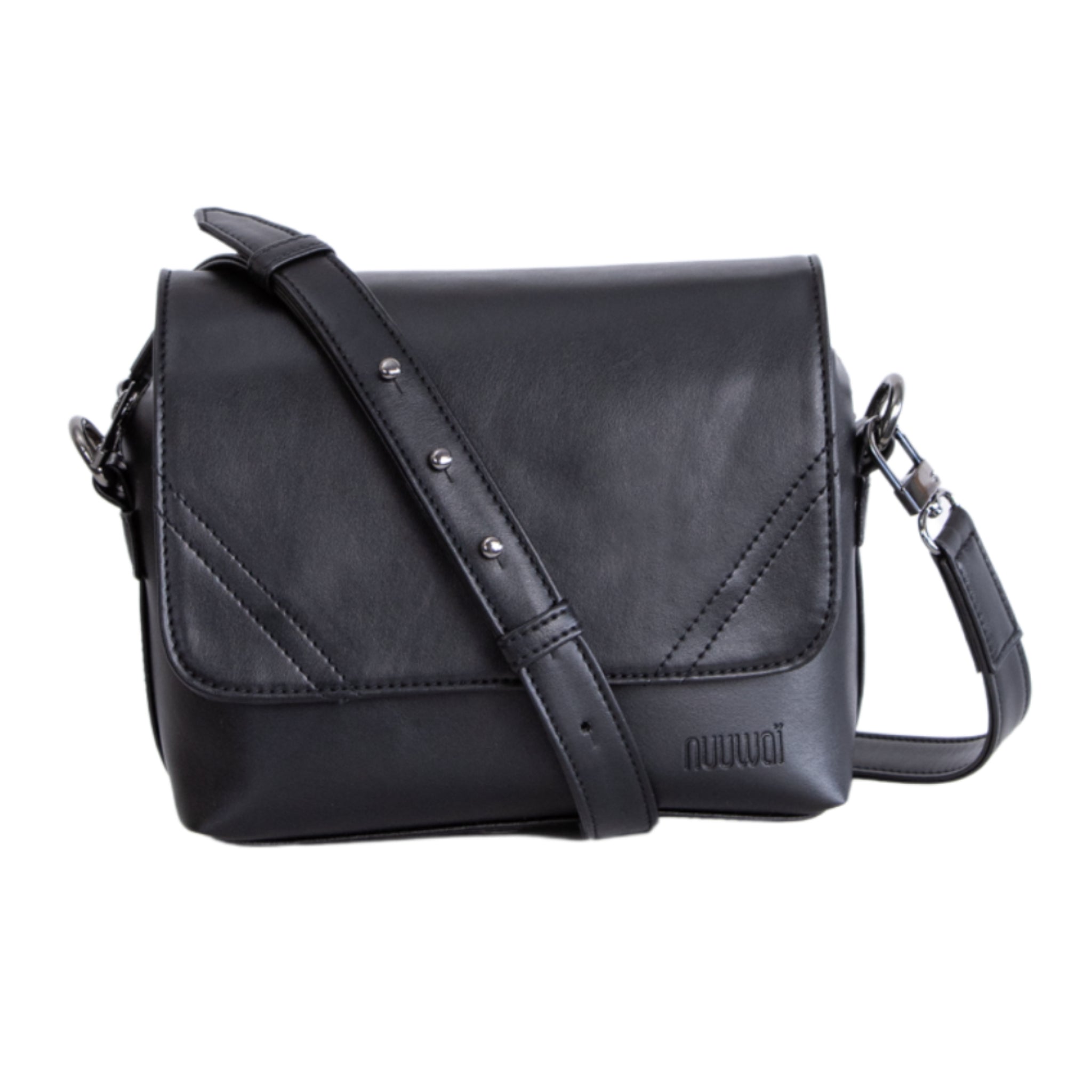 nuuwai Vegane Crossbody Tasche "ELLI" Night Black