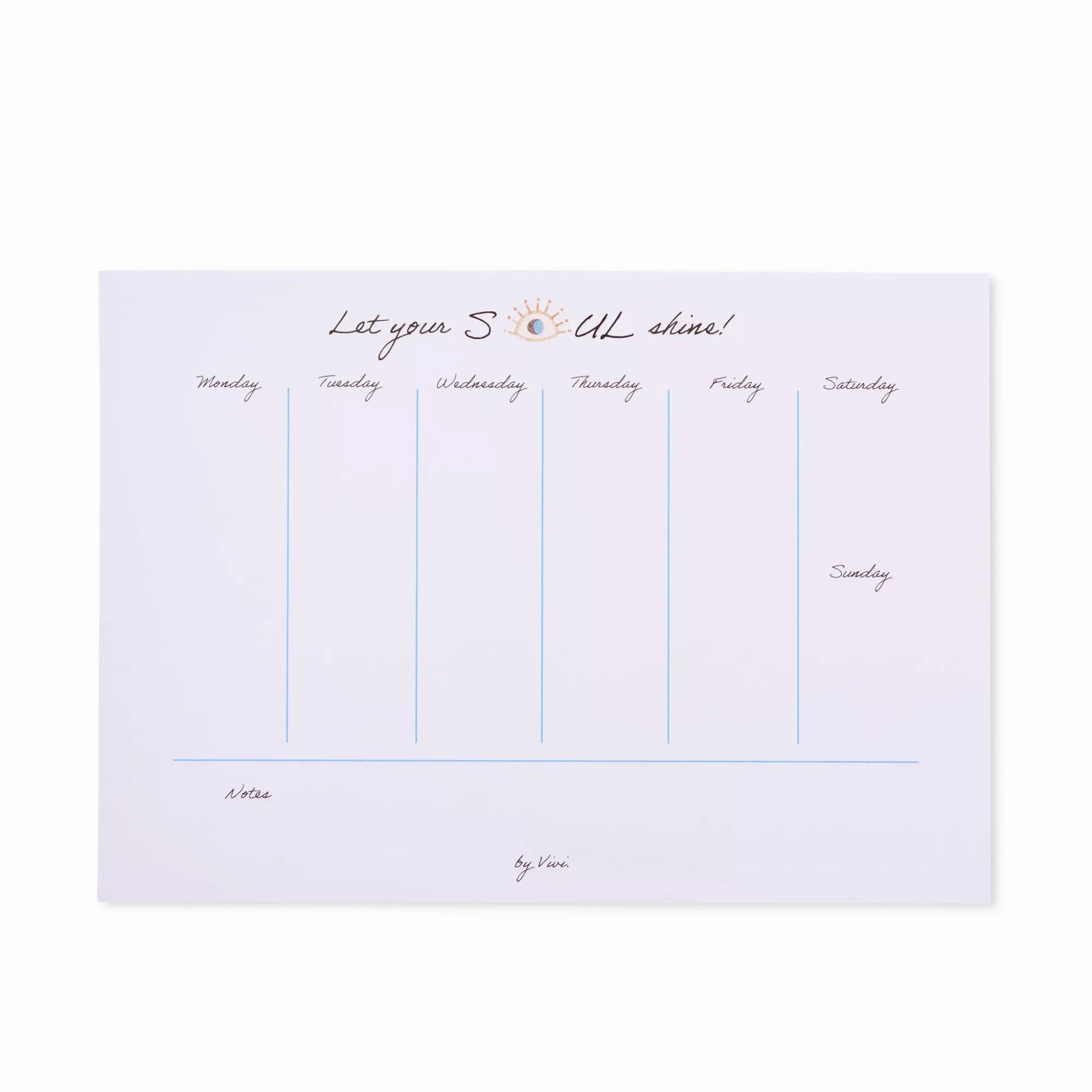 by Vivi Wochenplaner Din A4 Evil Eye