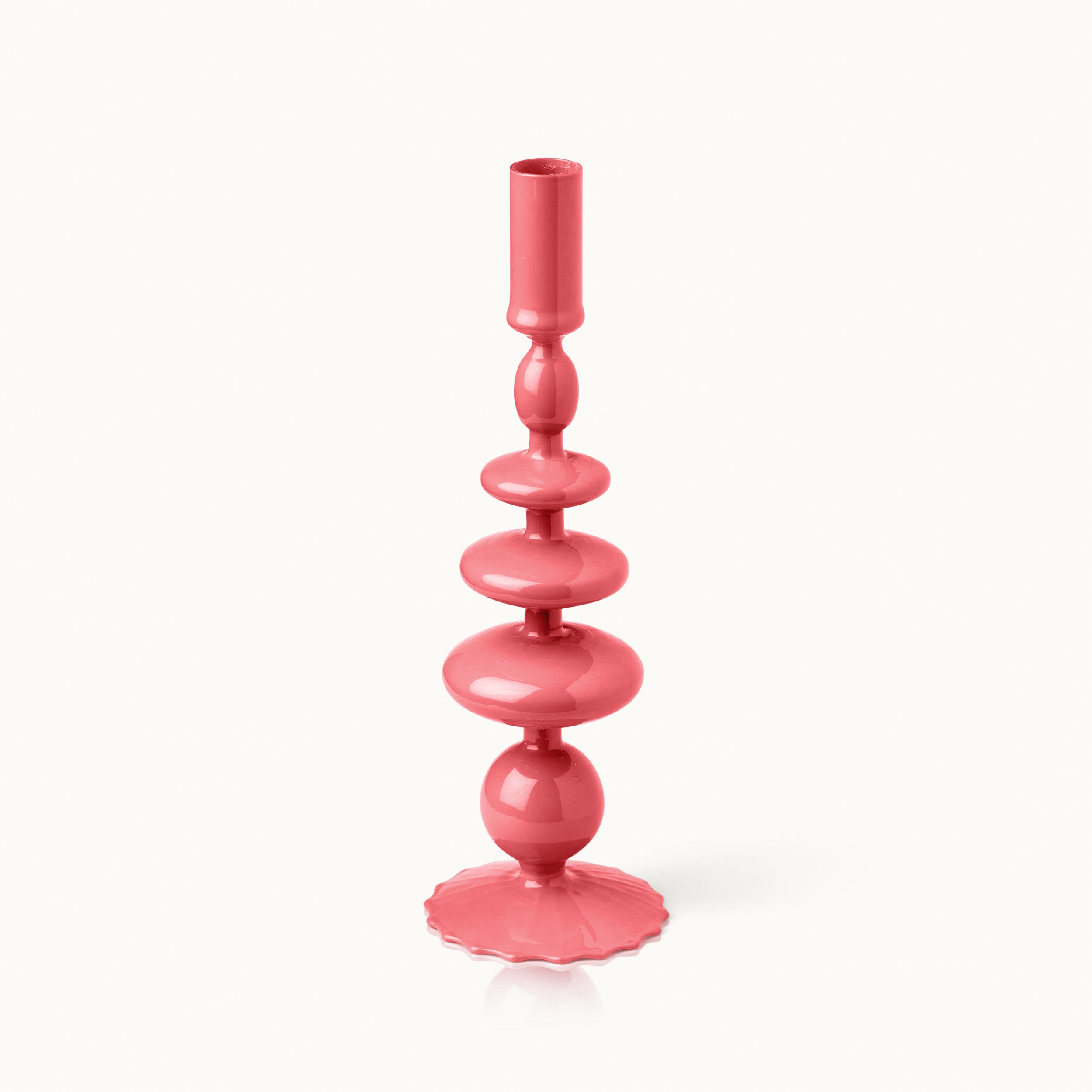 by Vivi Kerzenständer "Glas" 9x2.3x28 cm Bubble Rust