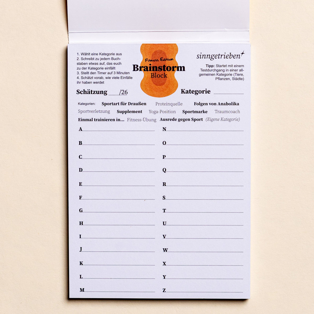 Sinngetrieben Brainstorm Block