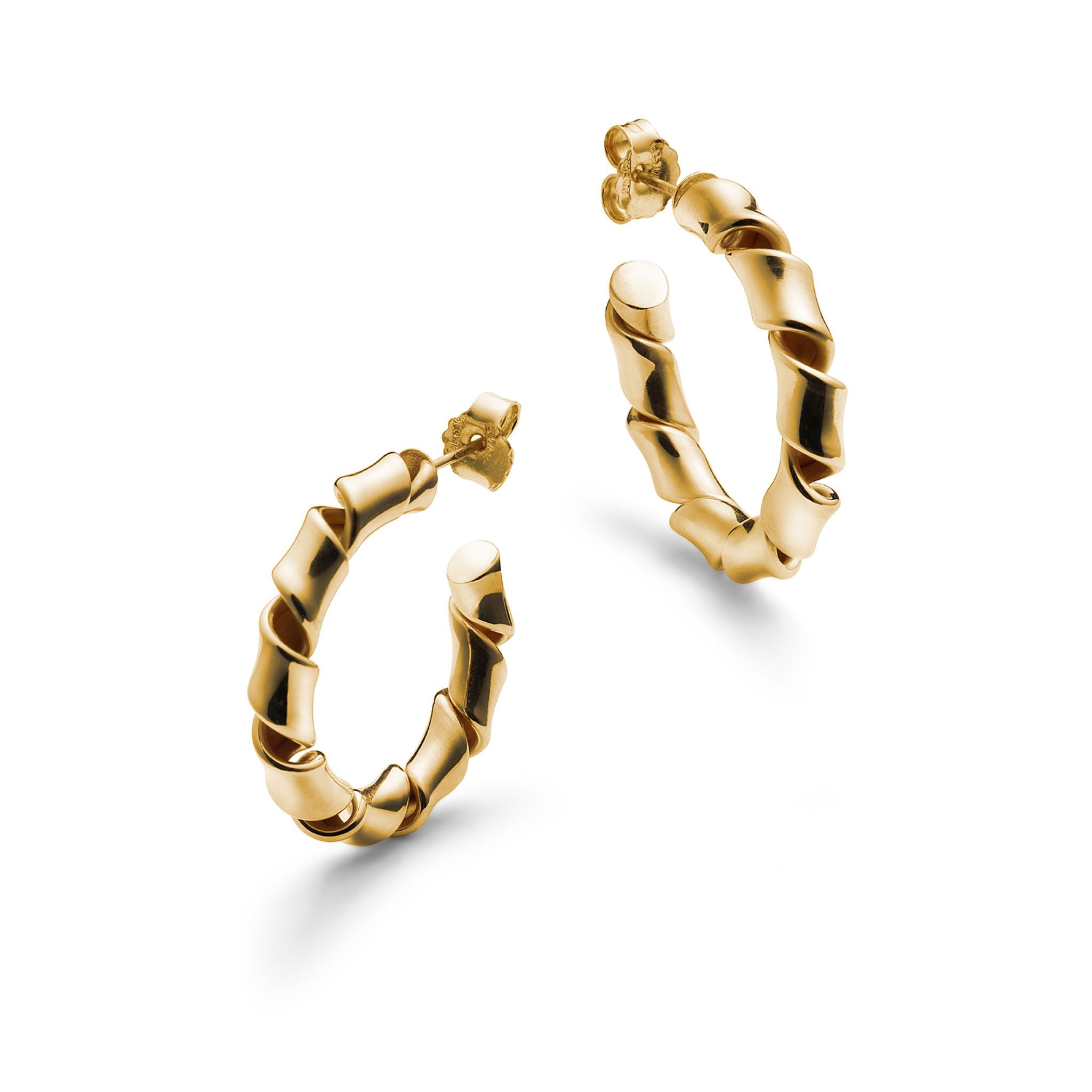 Jukserei Ohrstecker "FLASH HOOP BIG" Gold Ø 24 mm