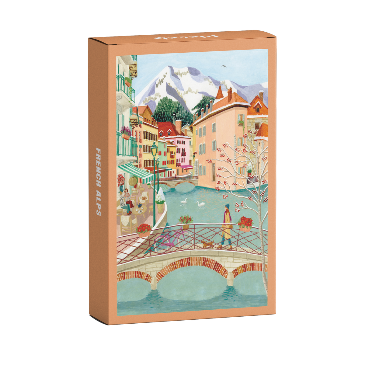 Piecely Mini Puzzle 99 Teile French Alps 10 x 14 cm