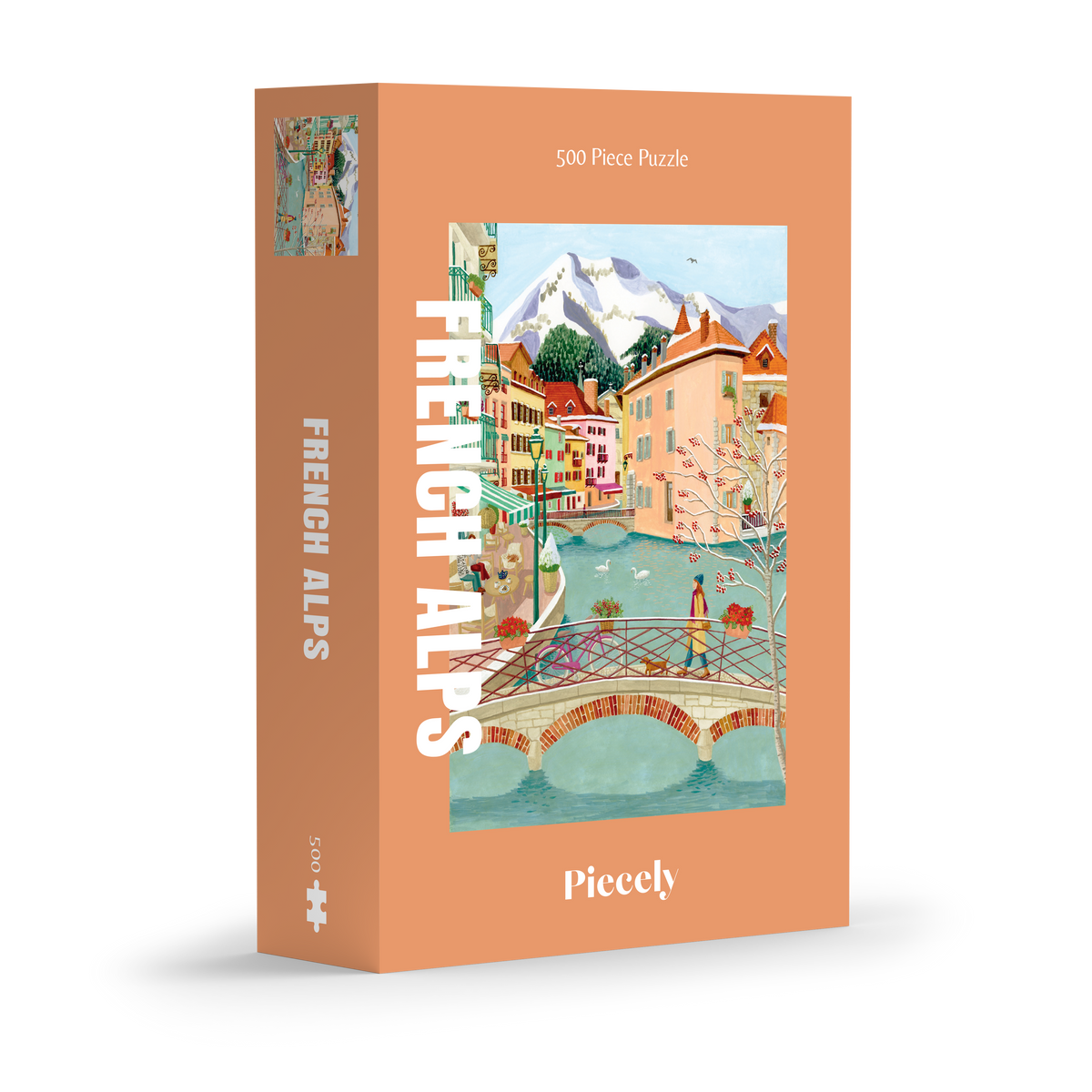 Piecely Puzzle 500 Teile French Alps 34 x 48 cm