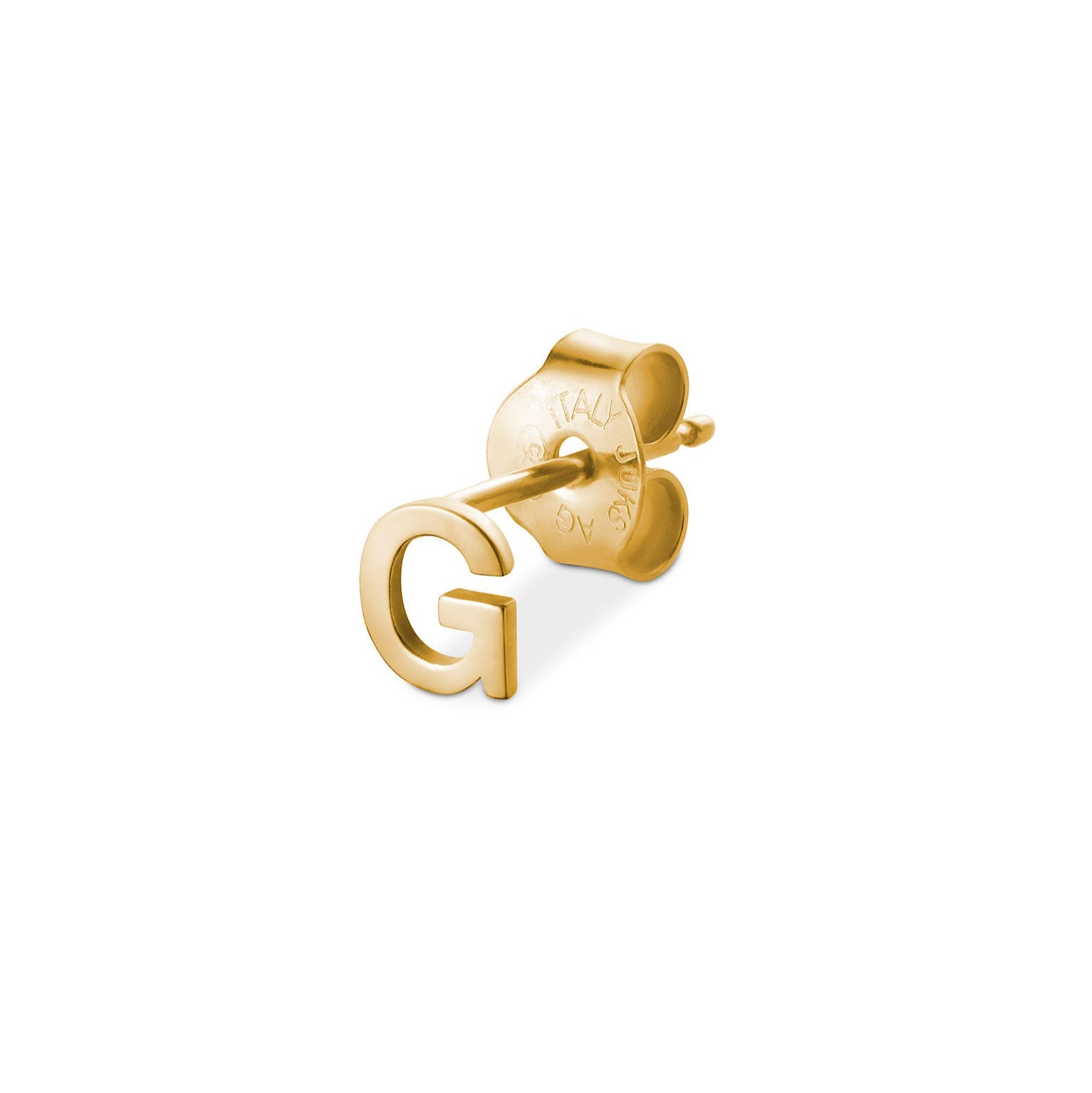 Jukserei Ohrstecker "LETTER" Gold G