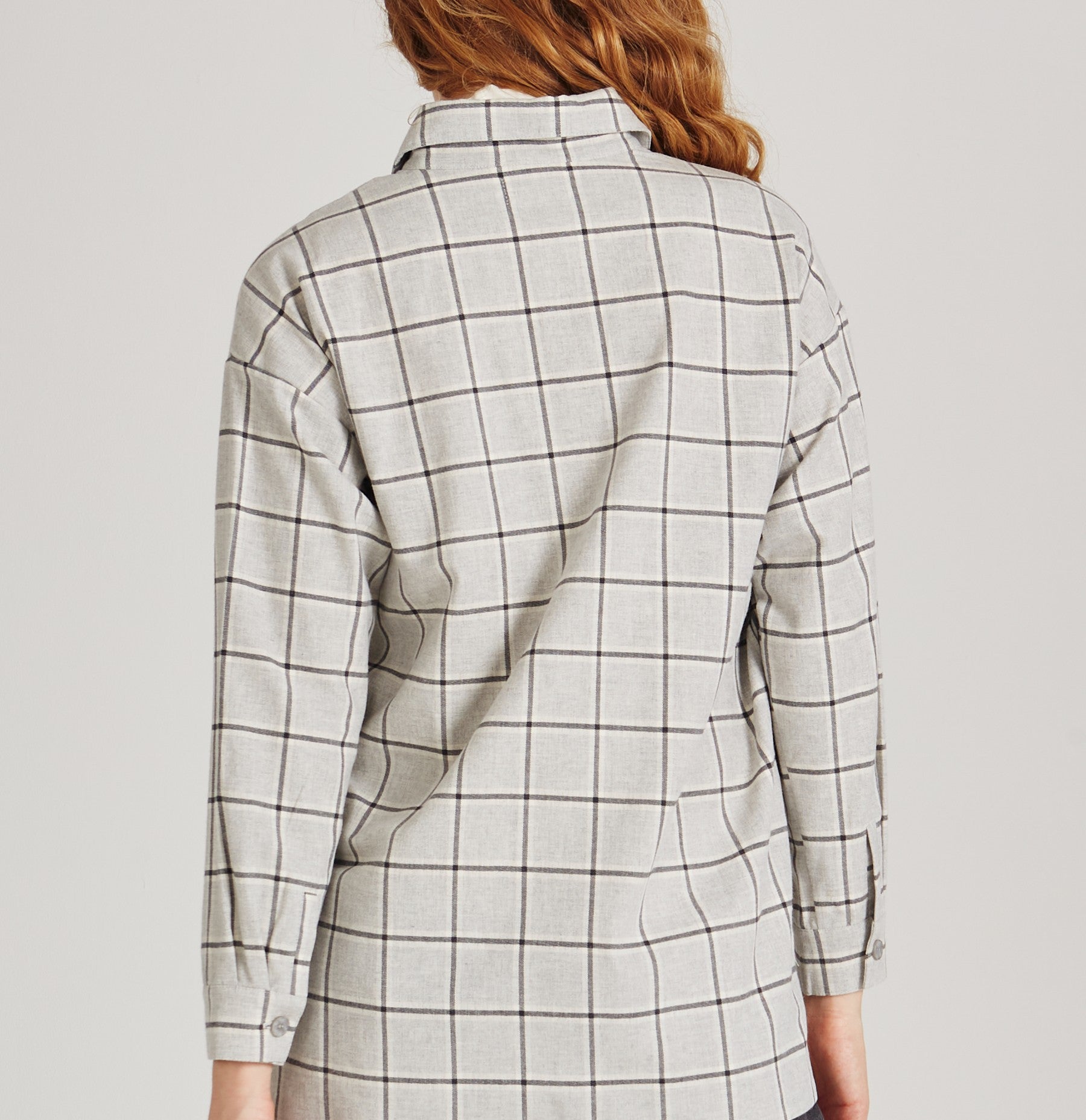 Eva - Light Grey (Checks)