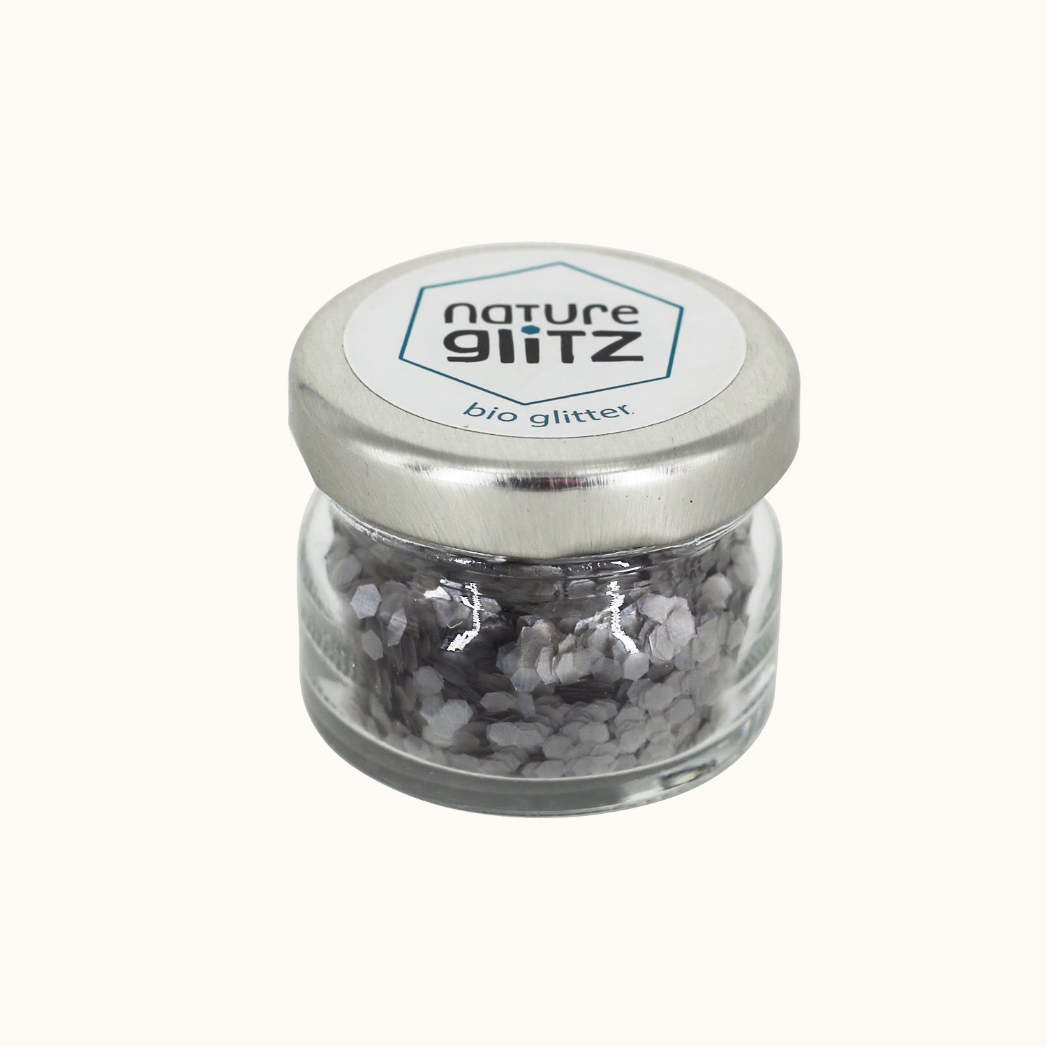 Naturalou Bio Glitzer von Nature Glitz Disco Silber grob
