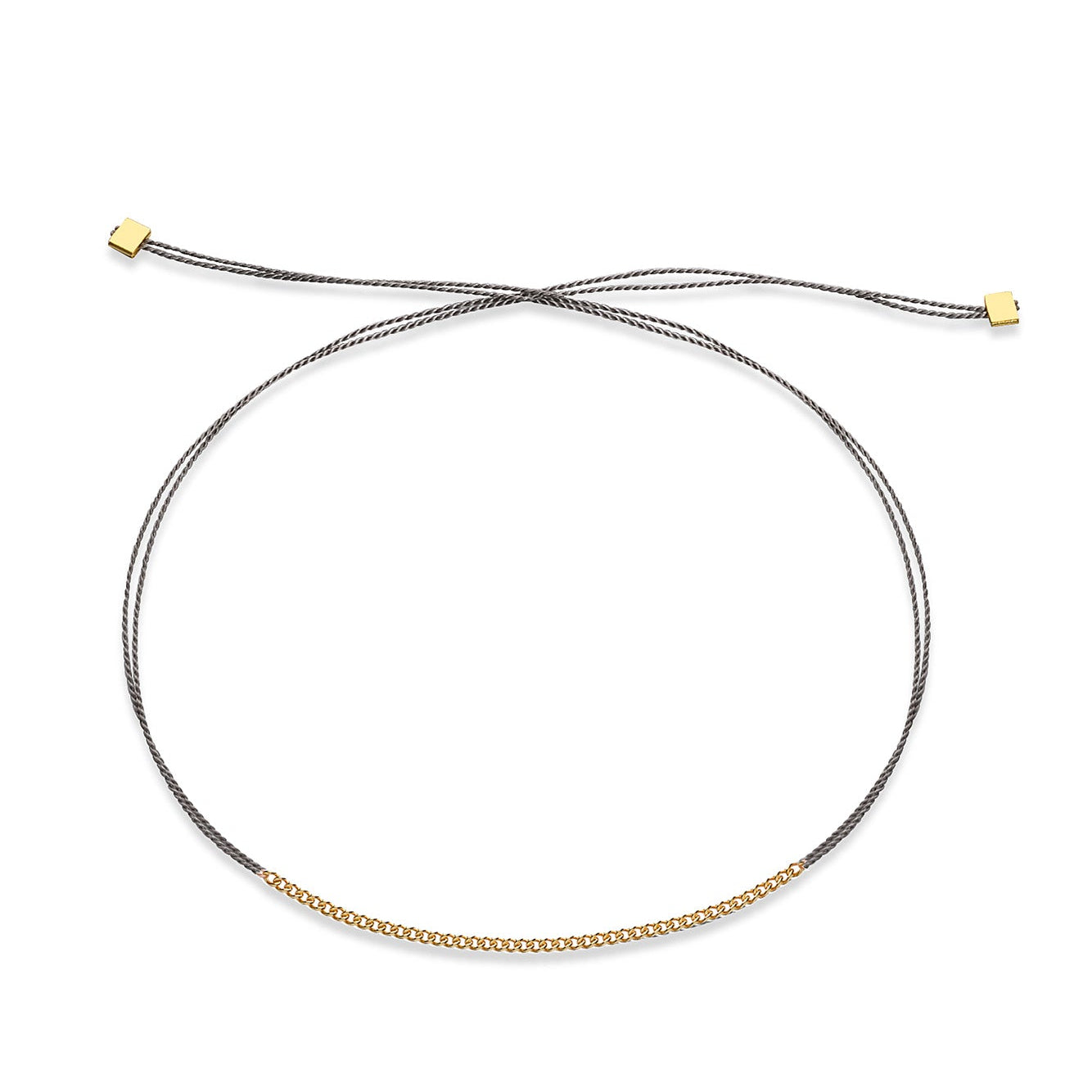 Jukserei Armband "GOOD LUCK CHAIN" Grau