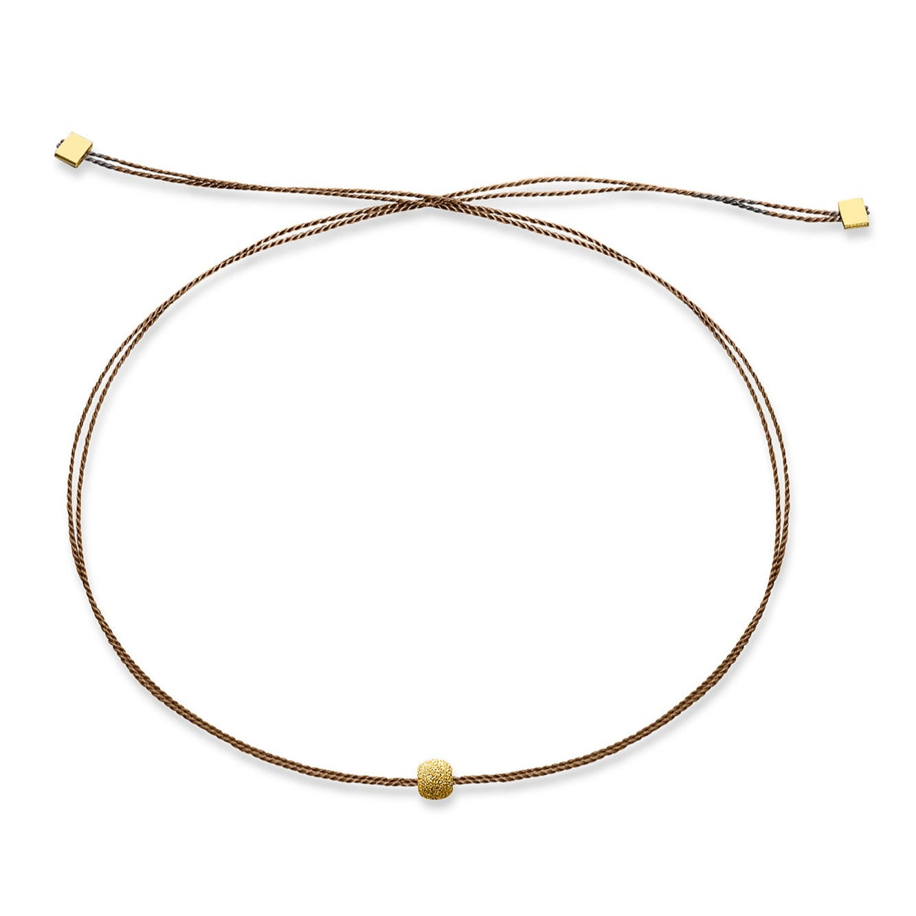 Jukserei Armband "GOOD LUCK STARDUST" Haselnuss
