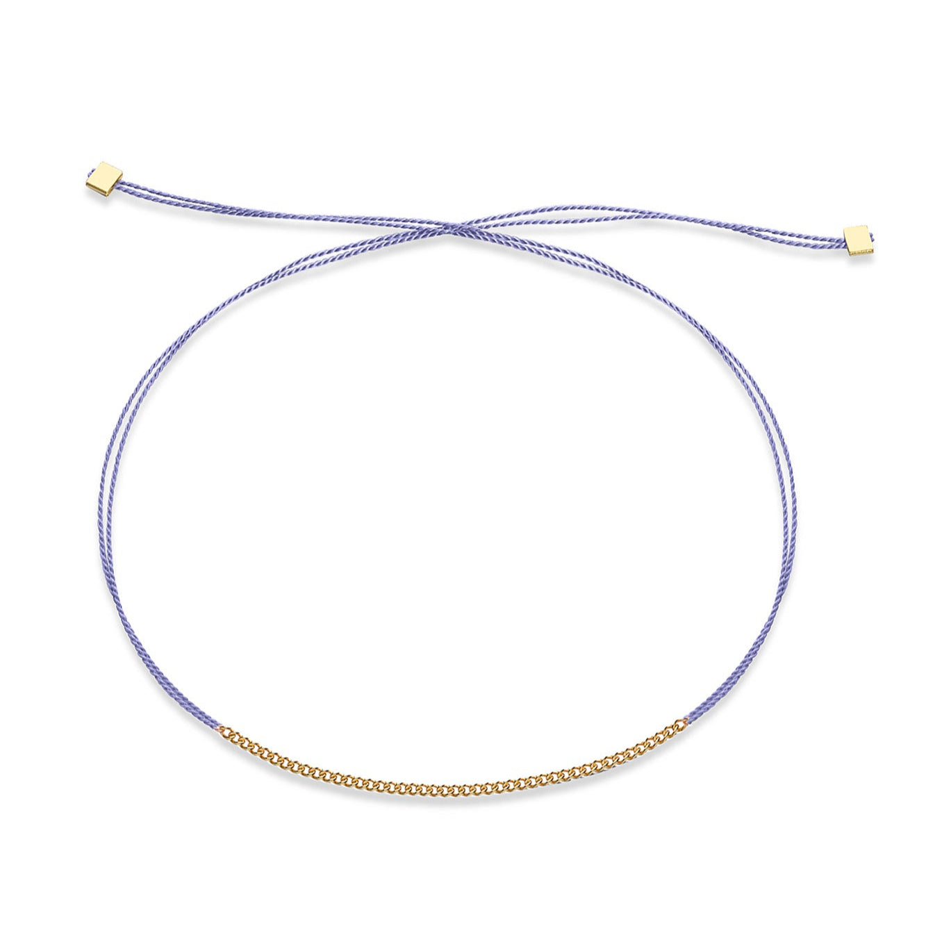 Jukserei Armband "GOOD LUCK CHAIN" Purple