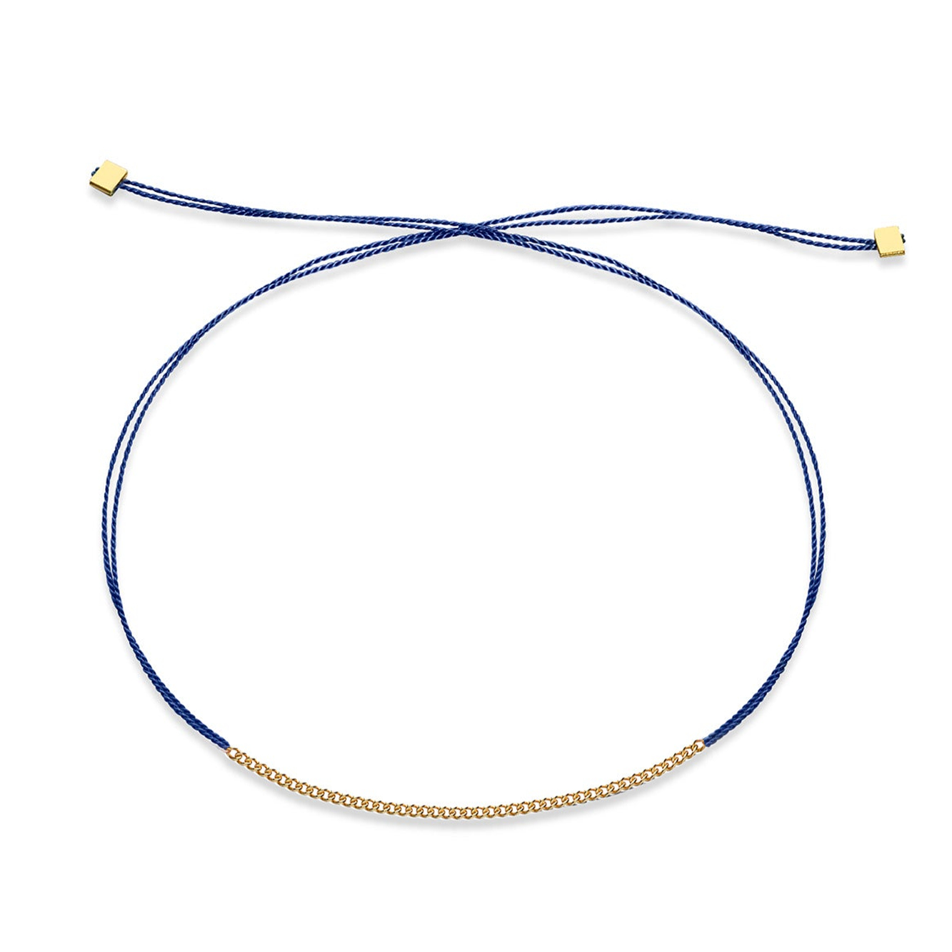 Jukserei Armband "GOOD LUCK CHAIN" Electric Blue