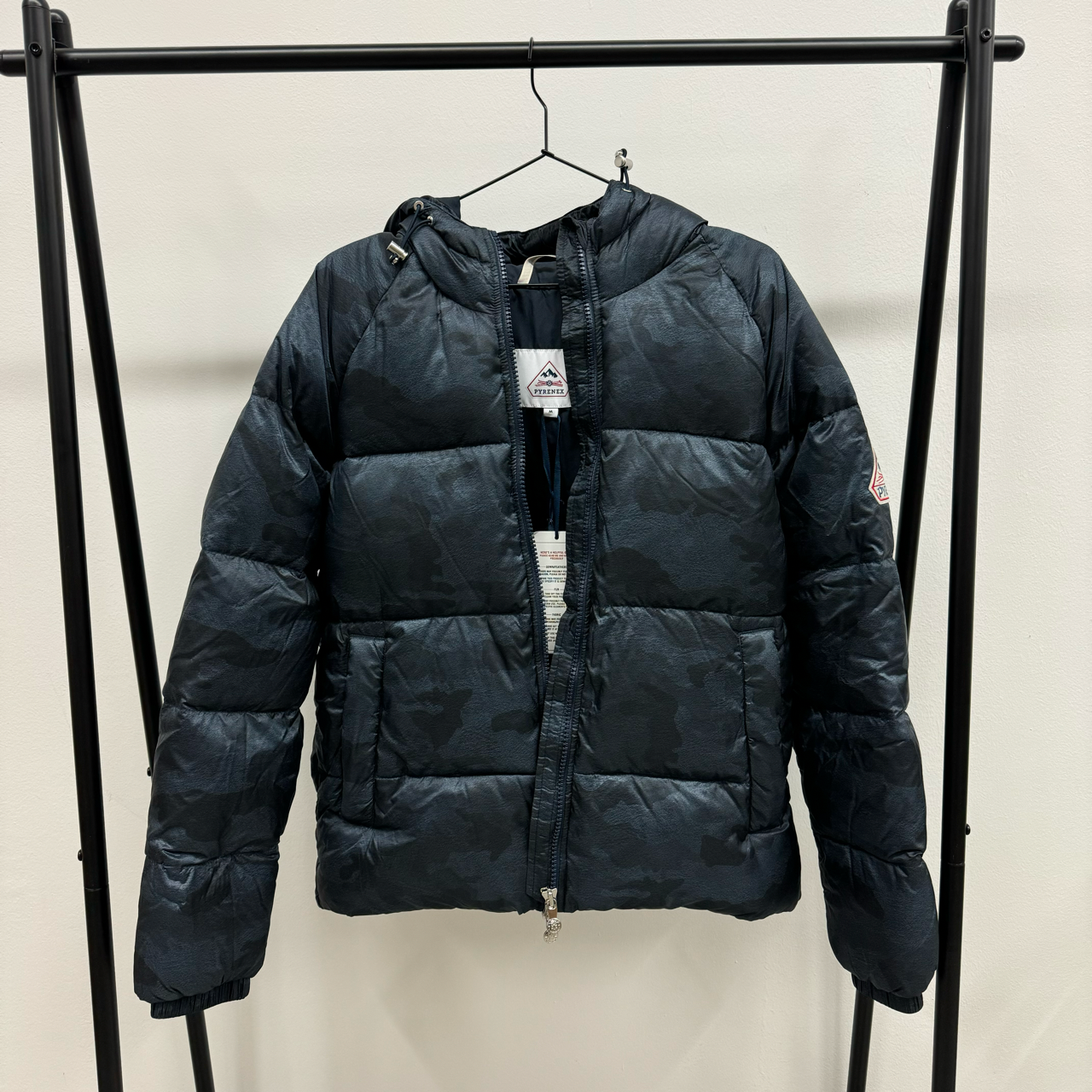 Pyrenex Unisex Winterjacke "STEN CAMO" - Camo Blue Print - M