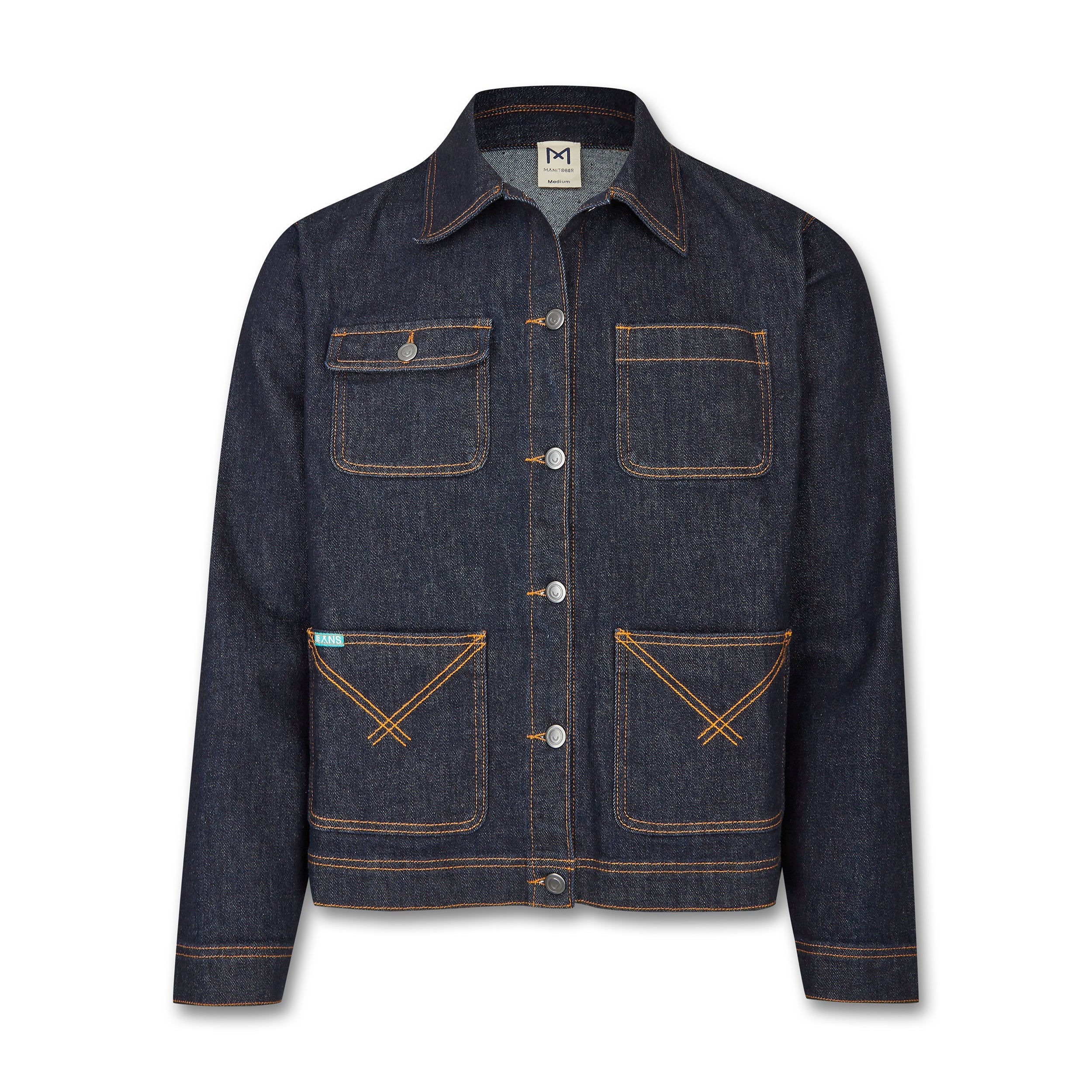 Manitober Unisex Jeansjacke Dark Blue