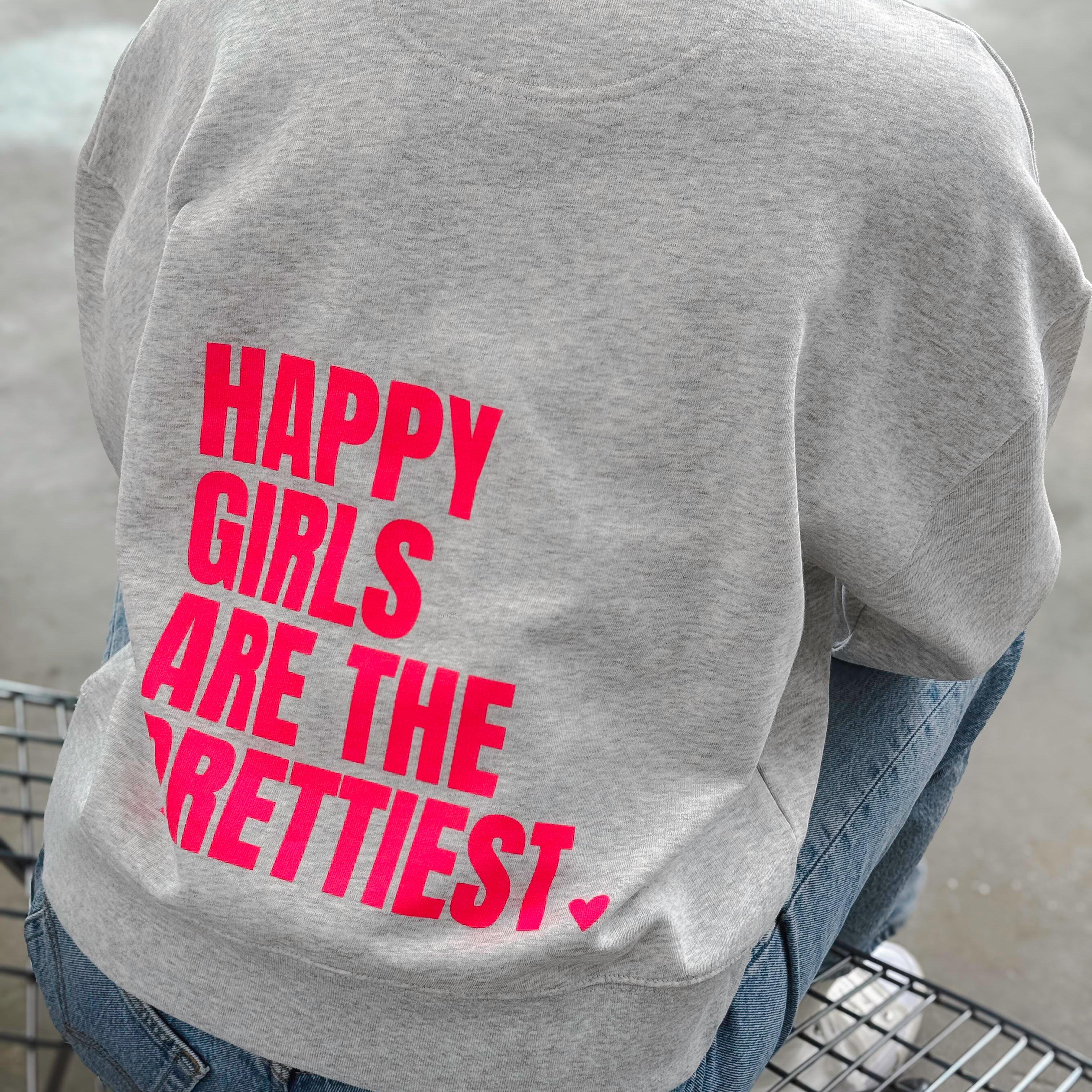Kiss My Neon Sweater "Happy Girls"