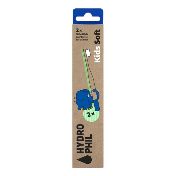 Hydrophil Bambus Kinder-Zahnbürste - Doppelpack