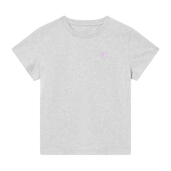 Hey Honey Kids Shirt Lilac Heart