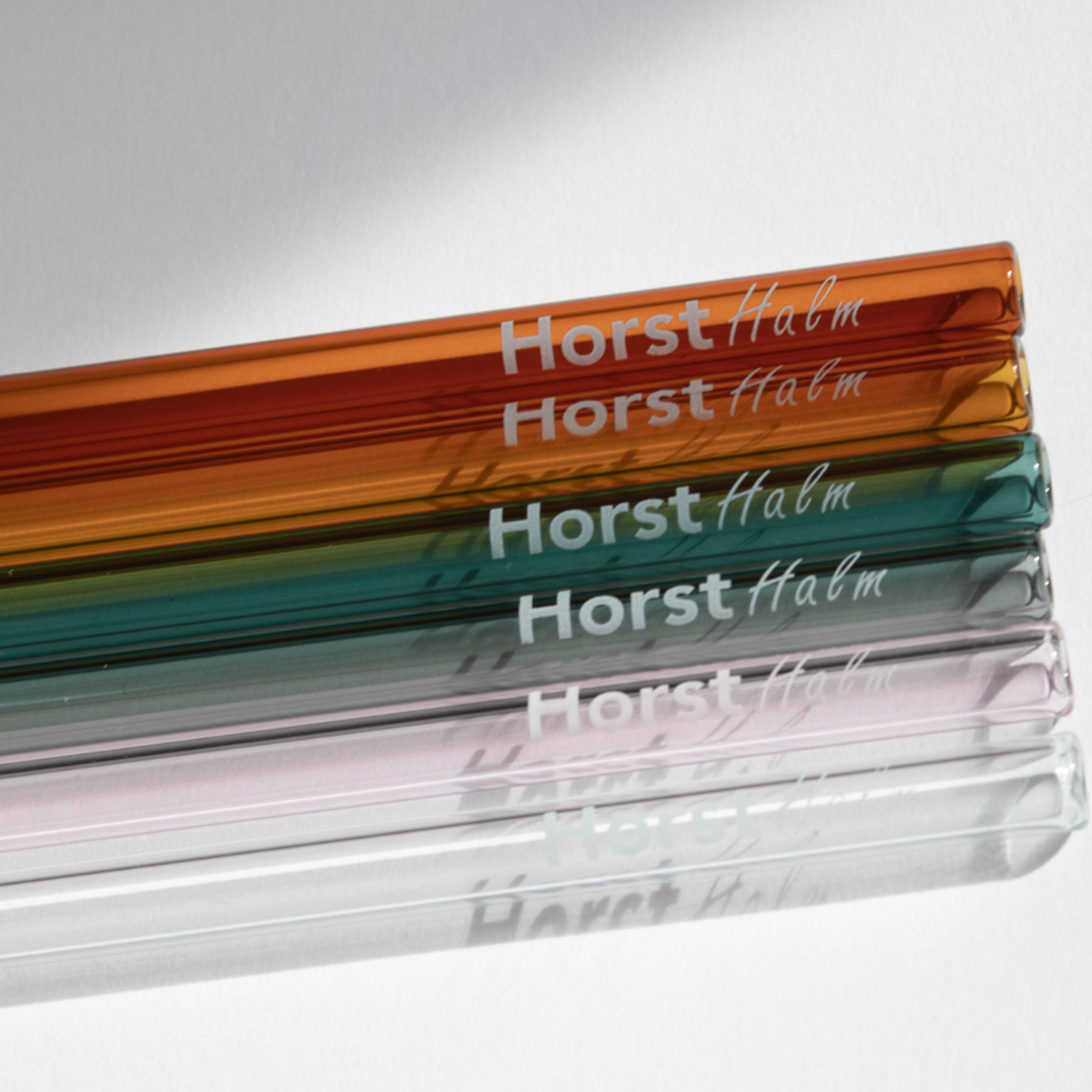 Horst Halm Mehrwegtrinkhalme aus Glas