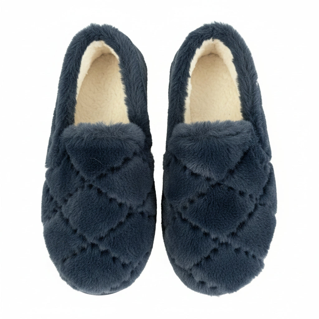 Espadrij l´originale Hausschuh "FURRY" 39 Schwarz