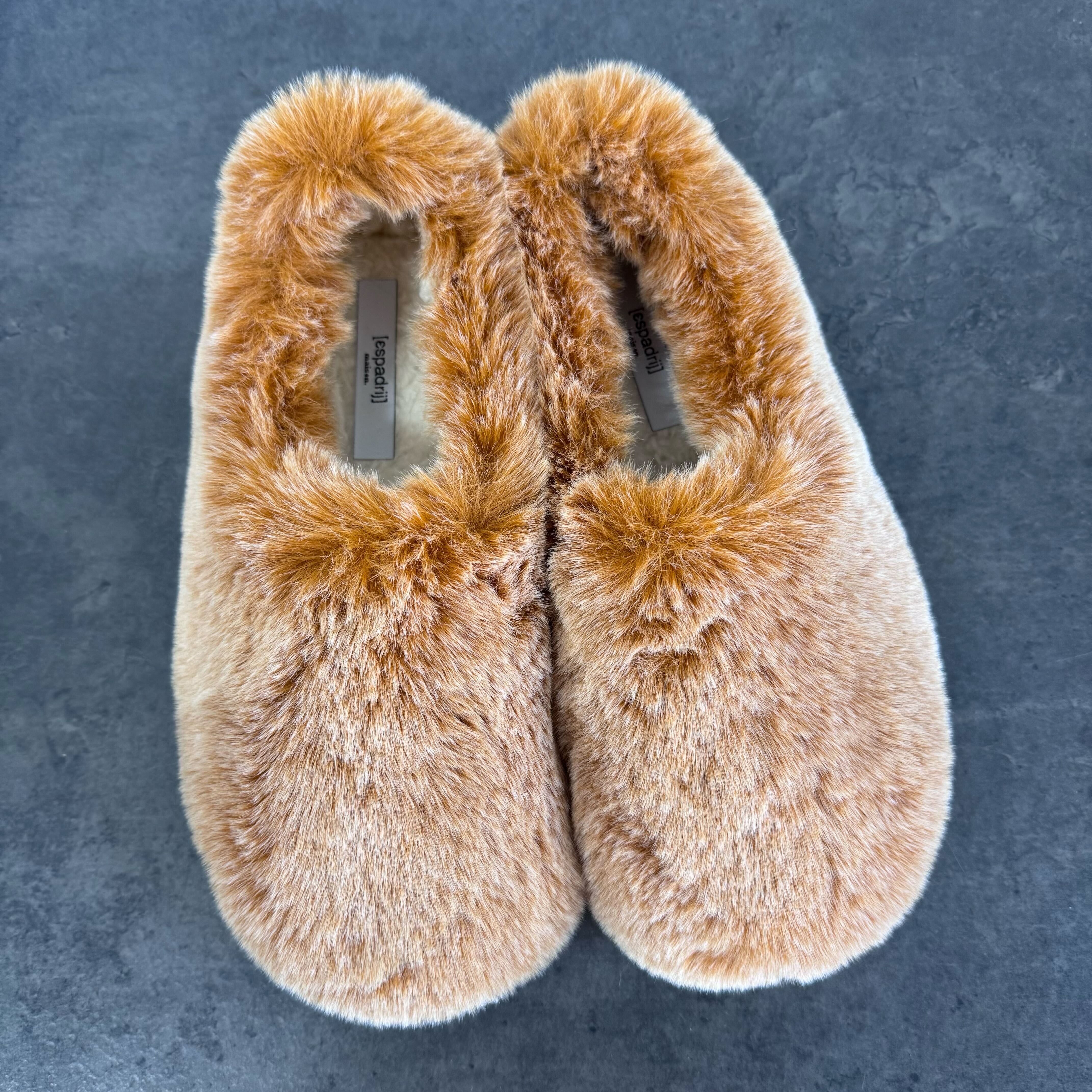 Espadrij l´originale Hausschuh "PANTOUFLE FURRY" 39 Orange