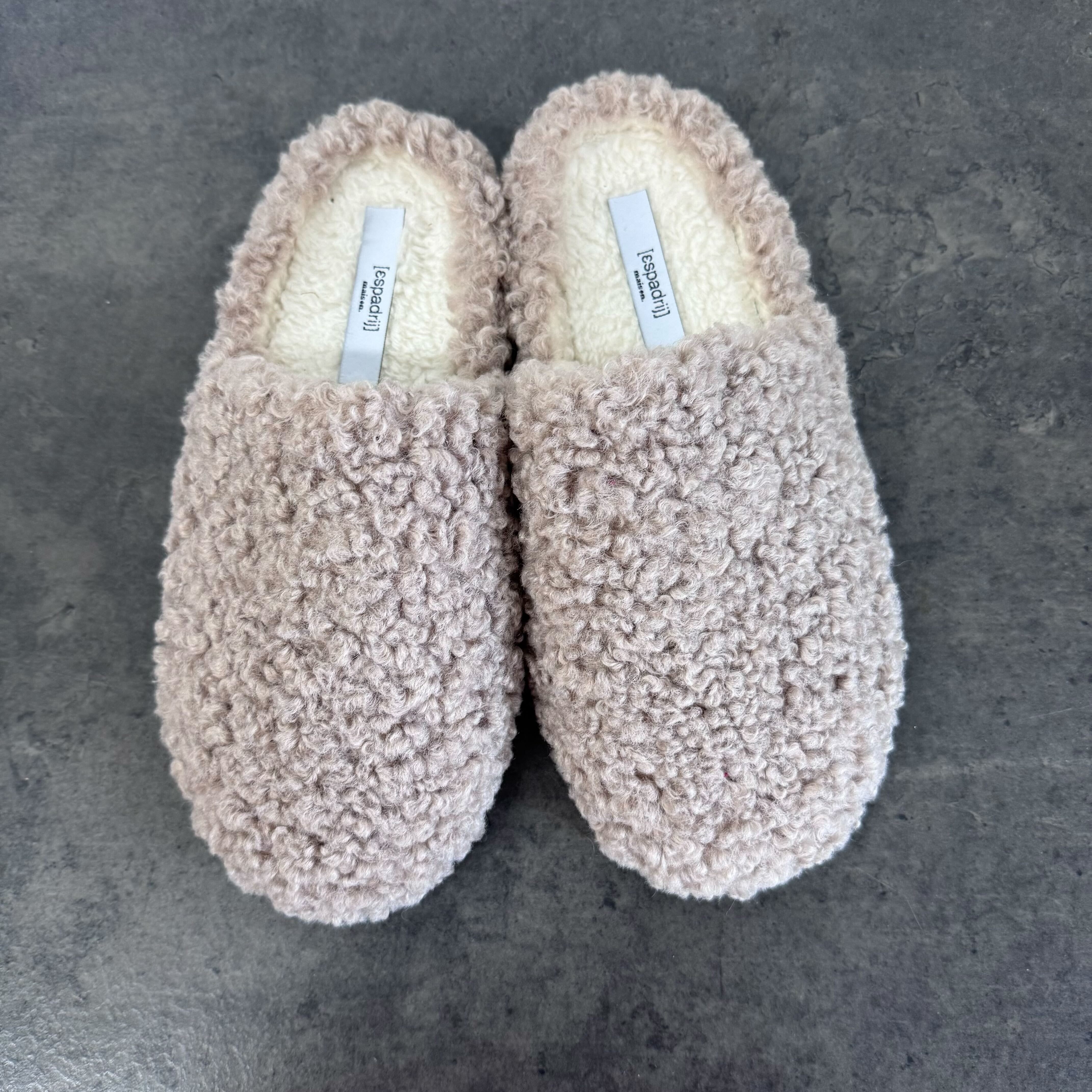 Espadrij l´originale Hausschuh "CHAUSSON CURLY ONE" Taupe