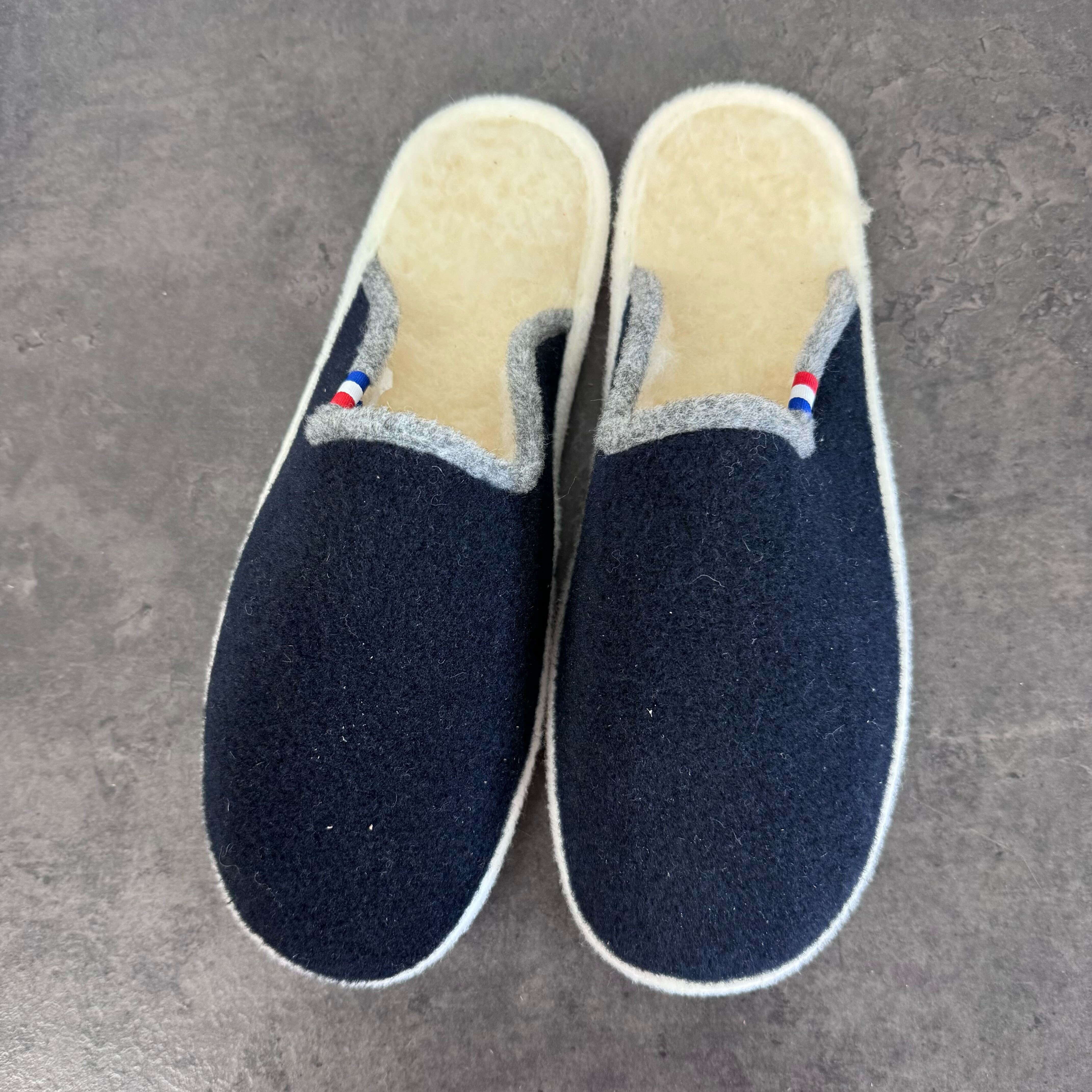 Espadrij l´originale Hausschuh "CHAUSSON MEN" 45 Marine Natur