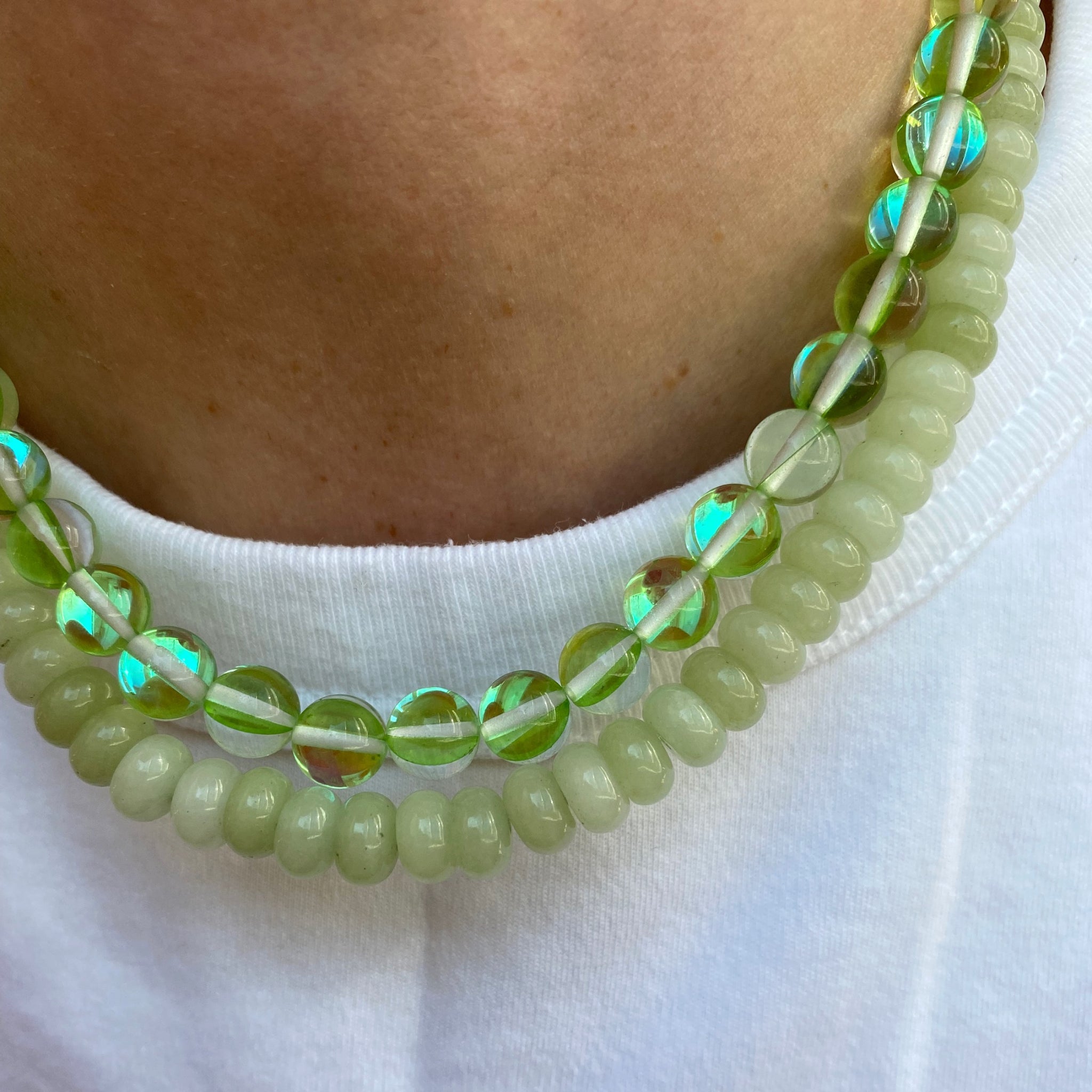 Hola Amor Estudios "Bubble Necklace Green"