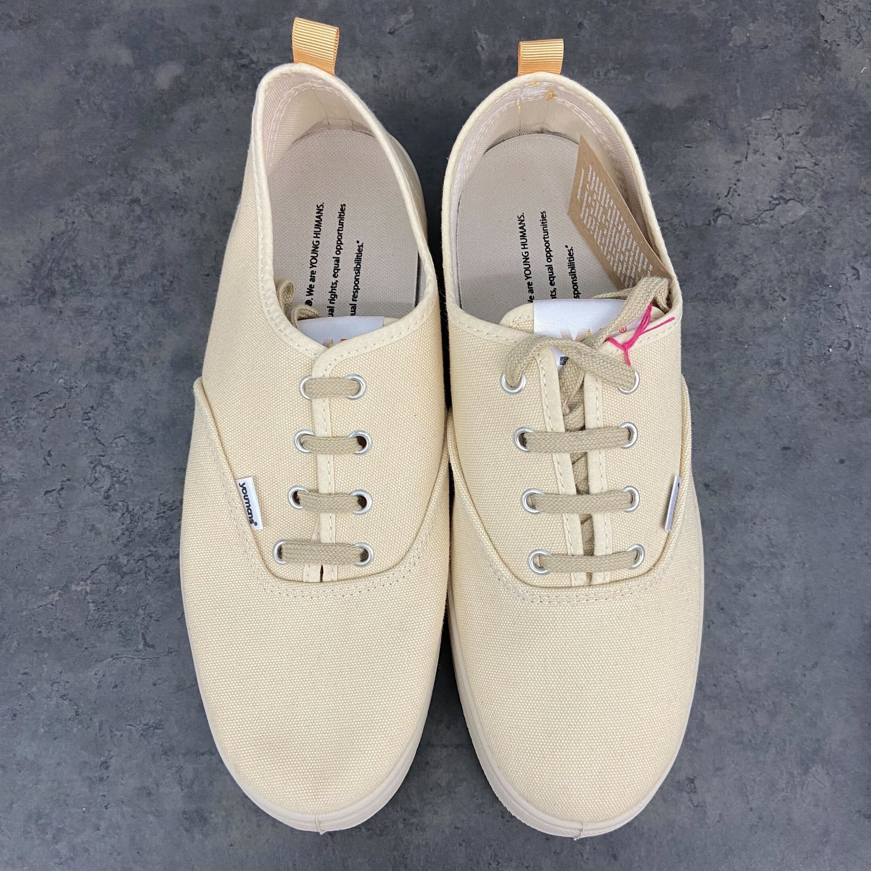 Youmans Unisex Canvas Sneaker "Clearwater" - Beigeorange - Dritte Wahl 42