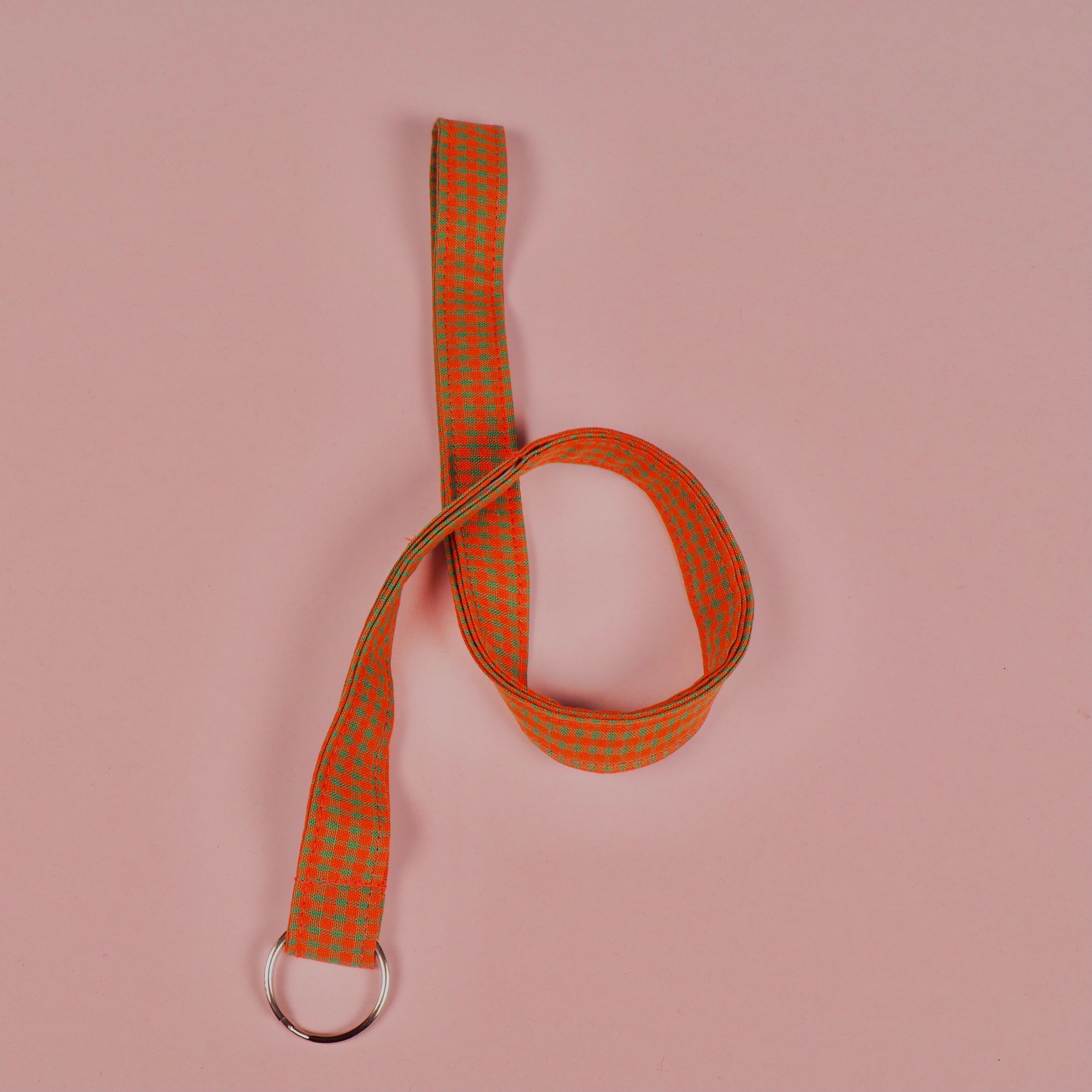 wassi handmade Schlüsselanhänger Lang (47 cm) Rot kariert