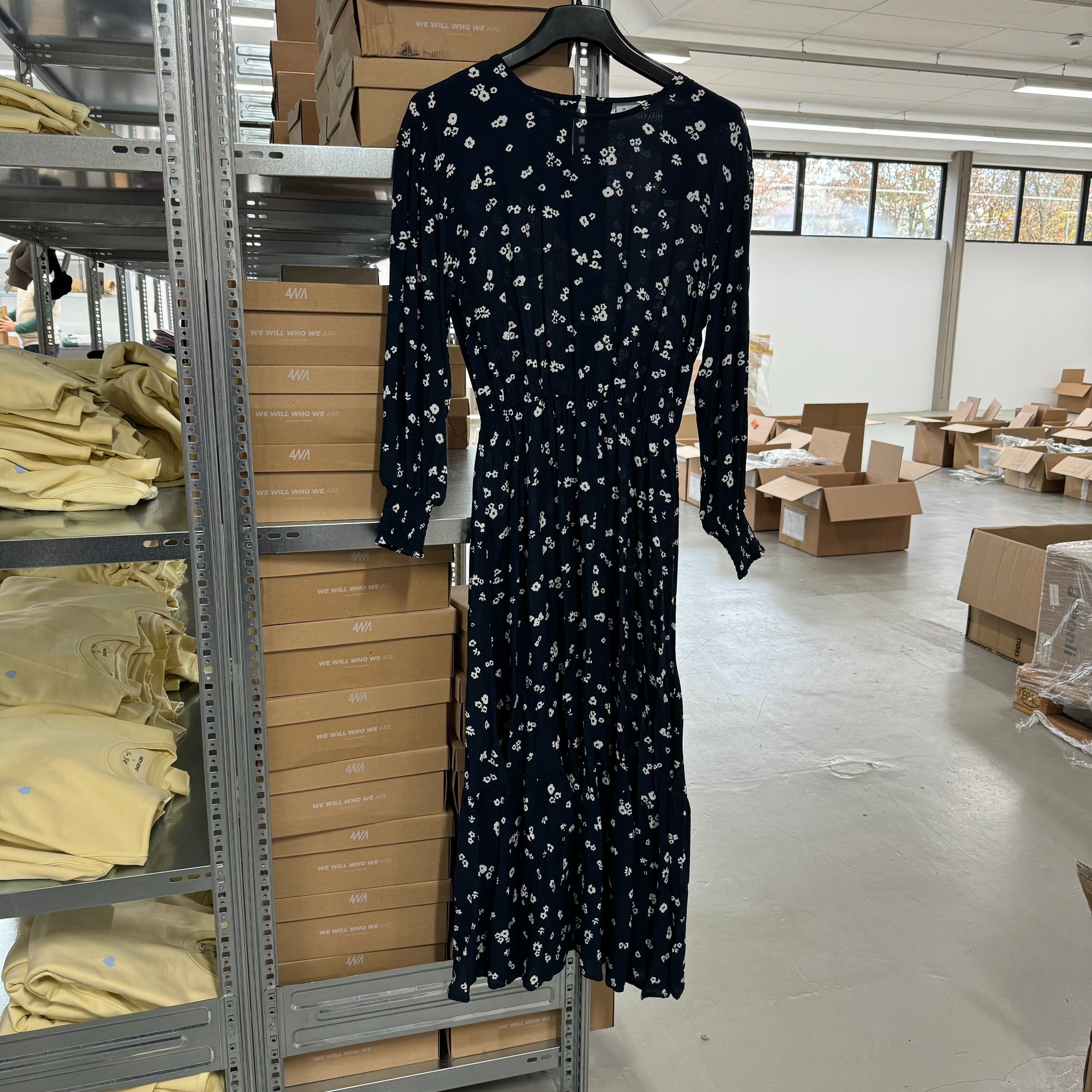 KnowledgeCotton Apparel Kleid - Dunkelblau / S